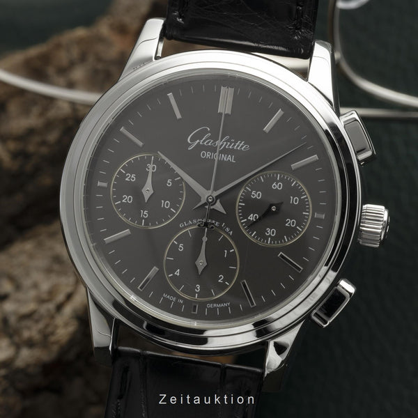 Glashütte Senator Chronograph Stahl Automatik Ref. 39-31-14-23-04 VP: 8200,- € [2206236]