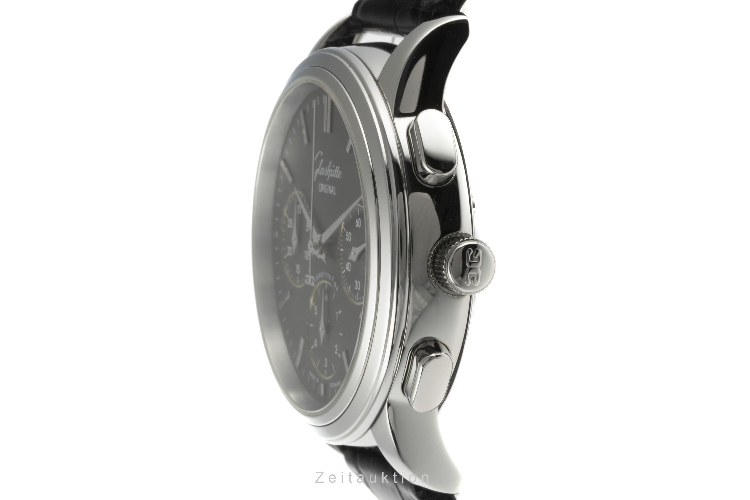 Glashütte Senator Chronograph Stahl Automatik Ref. 39-31-14-23-04 VP: 8200,- € [2206236]