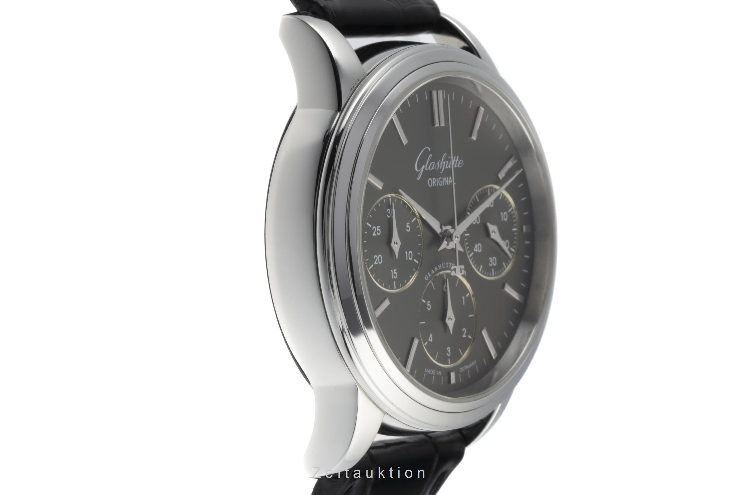 Glashütte Senator Chronograph Stahl Automatik Ref. 39-31-14-23-04 VP: 8200,- € [2206236]