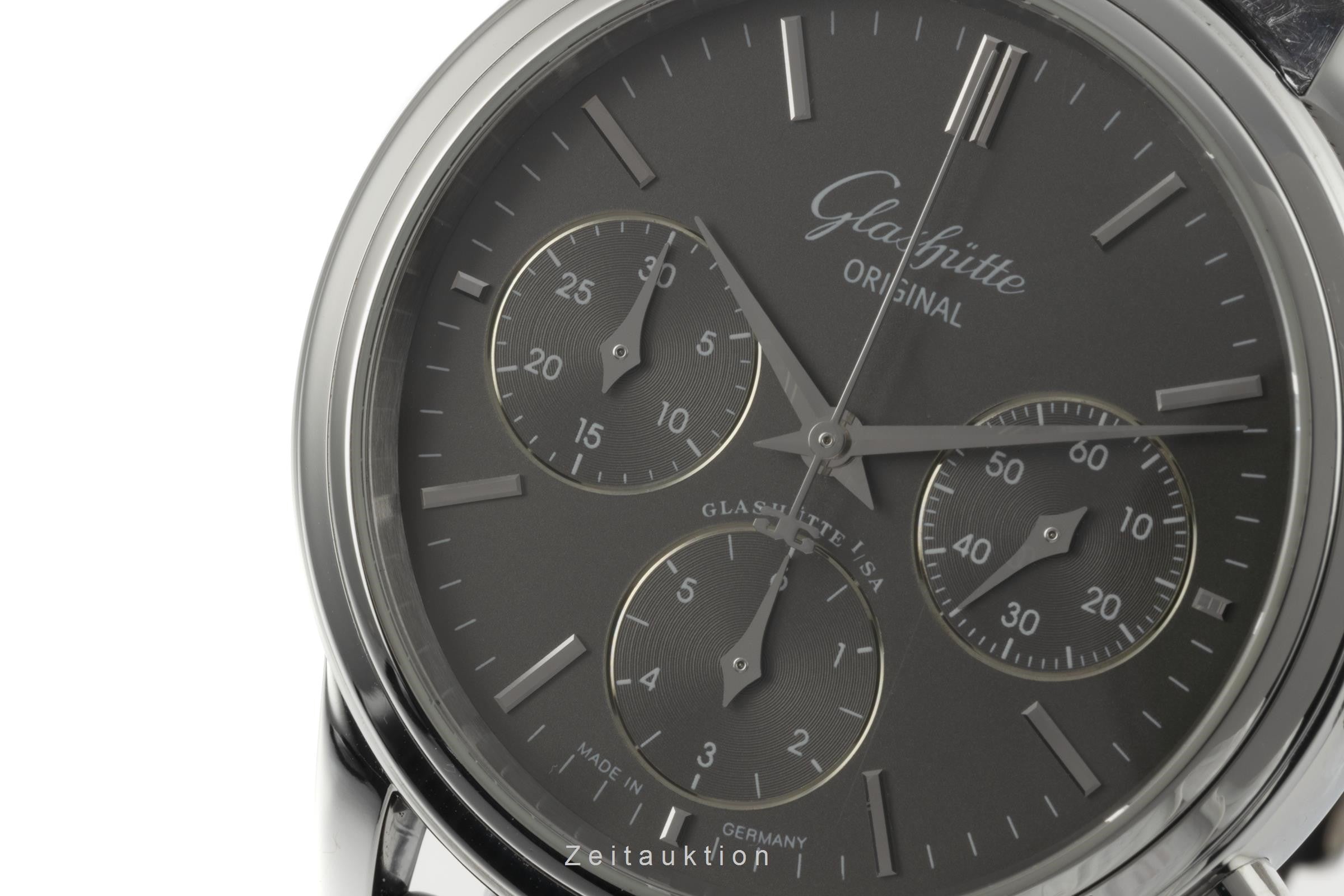 Glashütte Senator Chronograph Stahl Automatik Ref. 39-31-14-23-04 VP: 8200,- € [2206236]