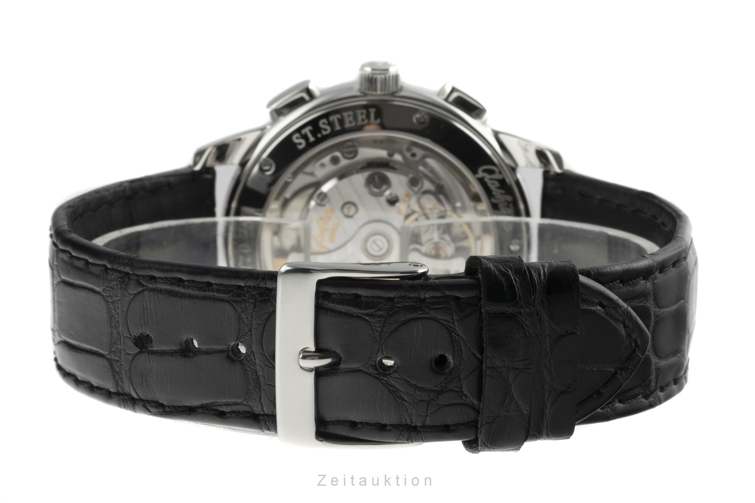 Glashütte Senator Chronograph Stahl Automatik Ref. 39-31-14-23-04 VP: 8200,- € [2206236]
