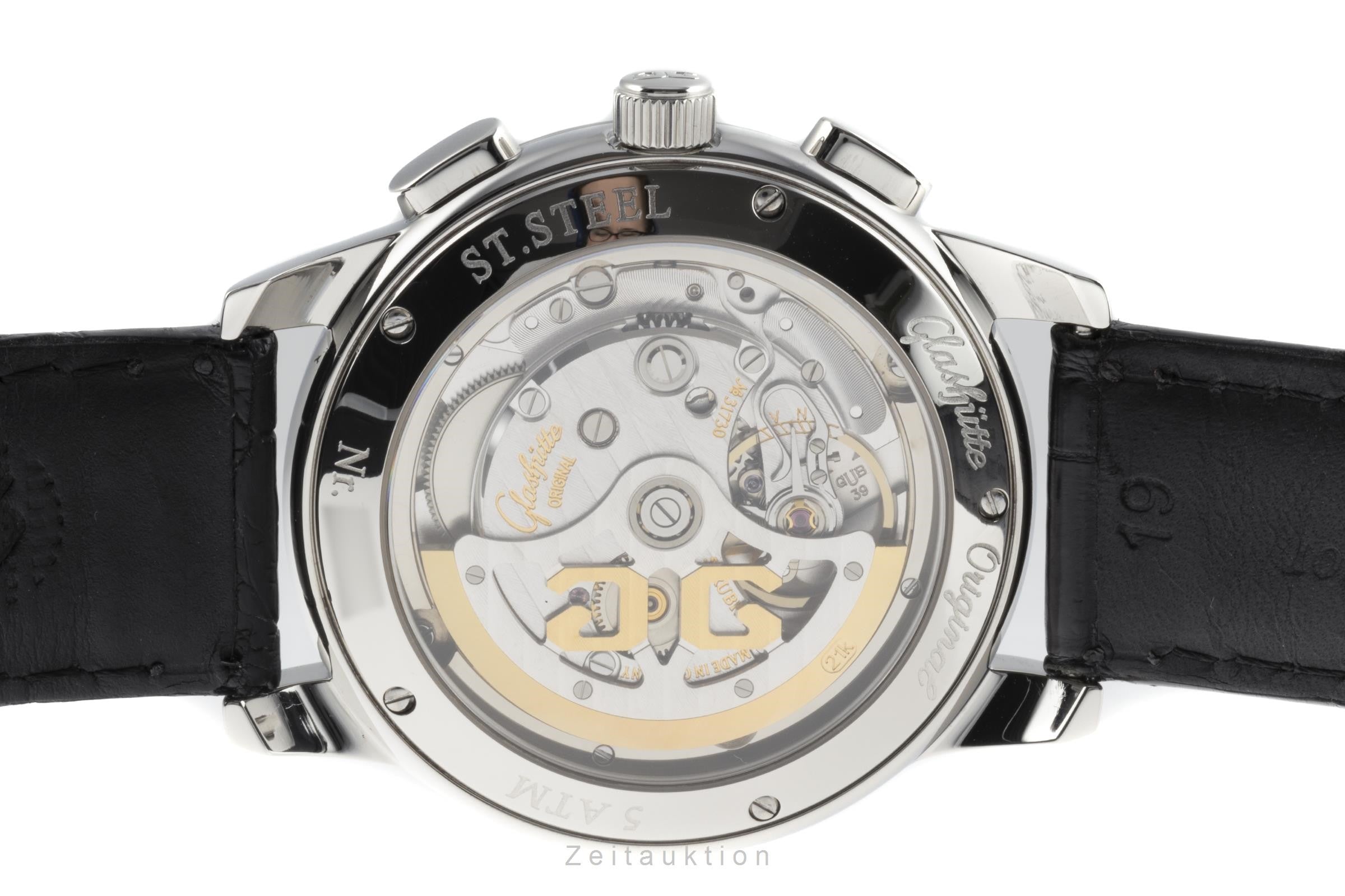 Glashütte Senator Chronograph Stahl Automatik Ref. 39-31-14-23-04 VP: 8200,- € [2206236]