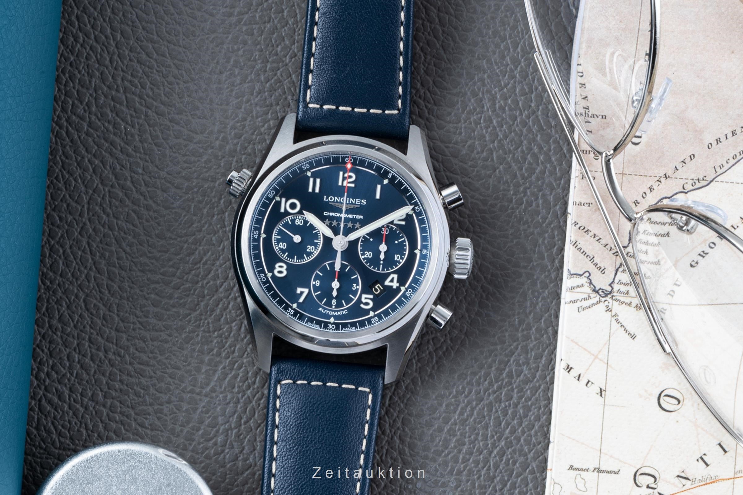 Longines Spirit chronograph steel automatic L3