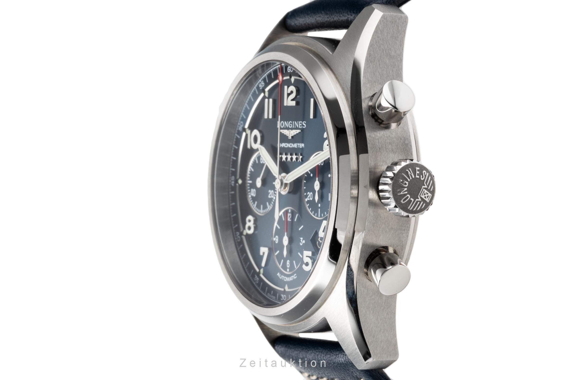 Longines Spirit cronógrafo acero automático reloj para caballeros L3.820.4.93.0, L3.820.4 LP: 2900EUR  [2206242]