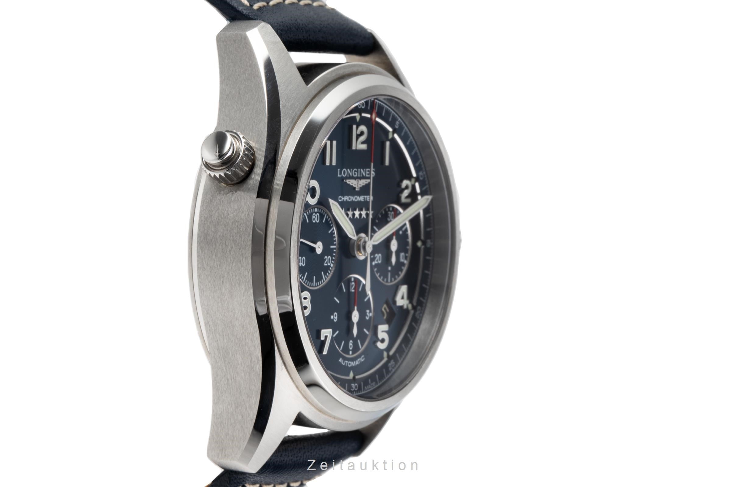 Longines Spirit cronógrafo acero automático reloj para caballeros L3.820.4.93.0, L3.820.4 LP: 2900EUR  [2206242]