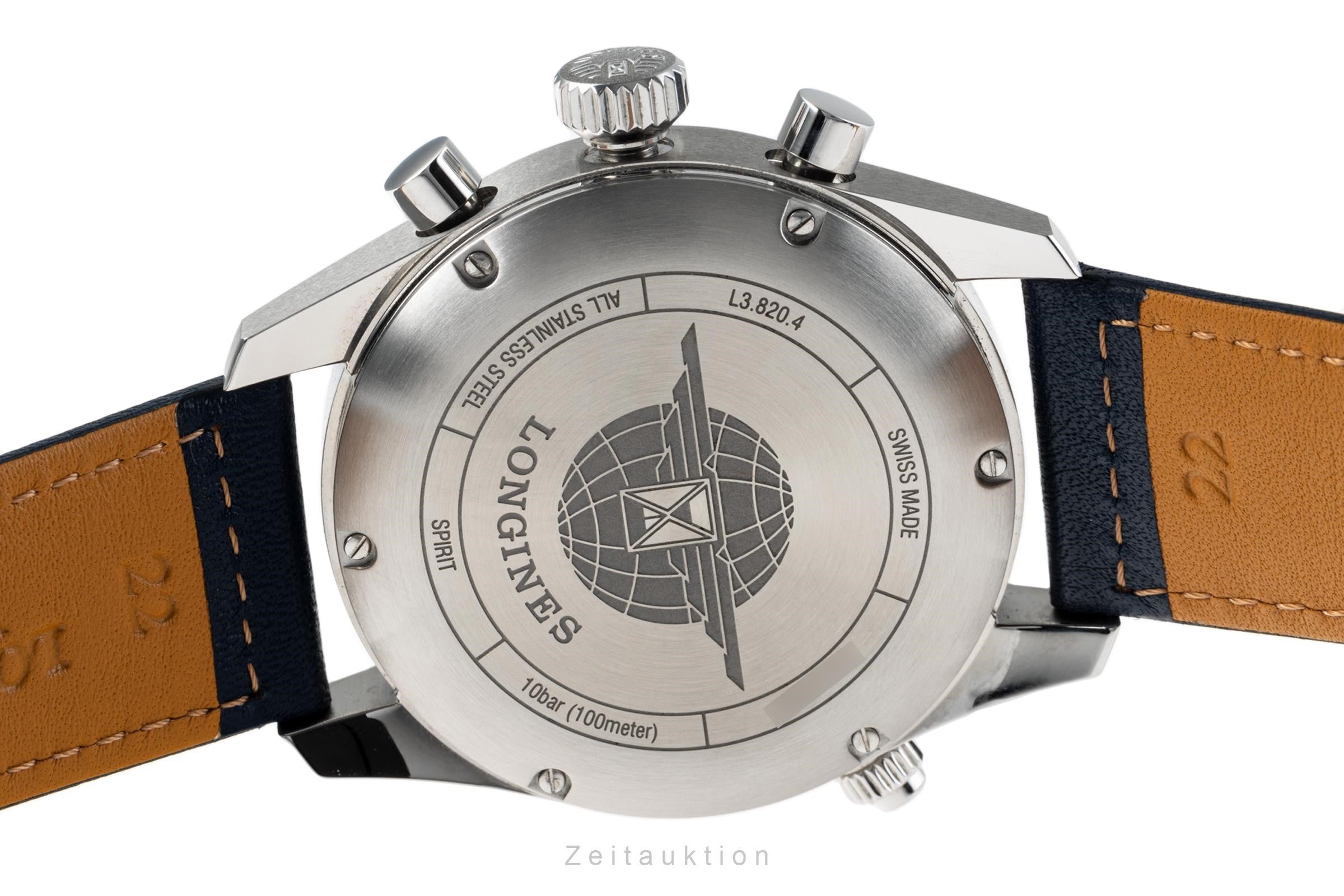 Longines Spirit cronógrafo acero automático reloj para caballeros L3.820.4.93.0, L3.820.4 LP: 2900EUR  [2206242]