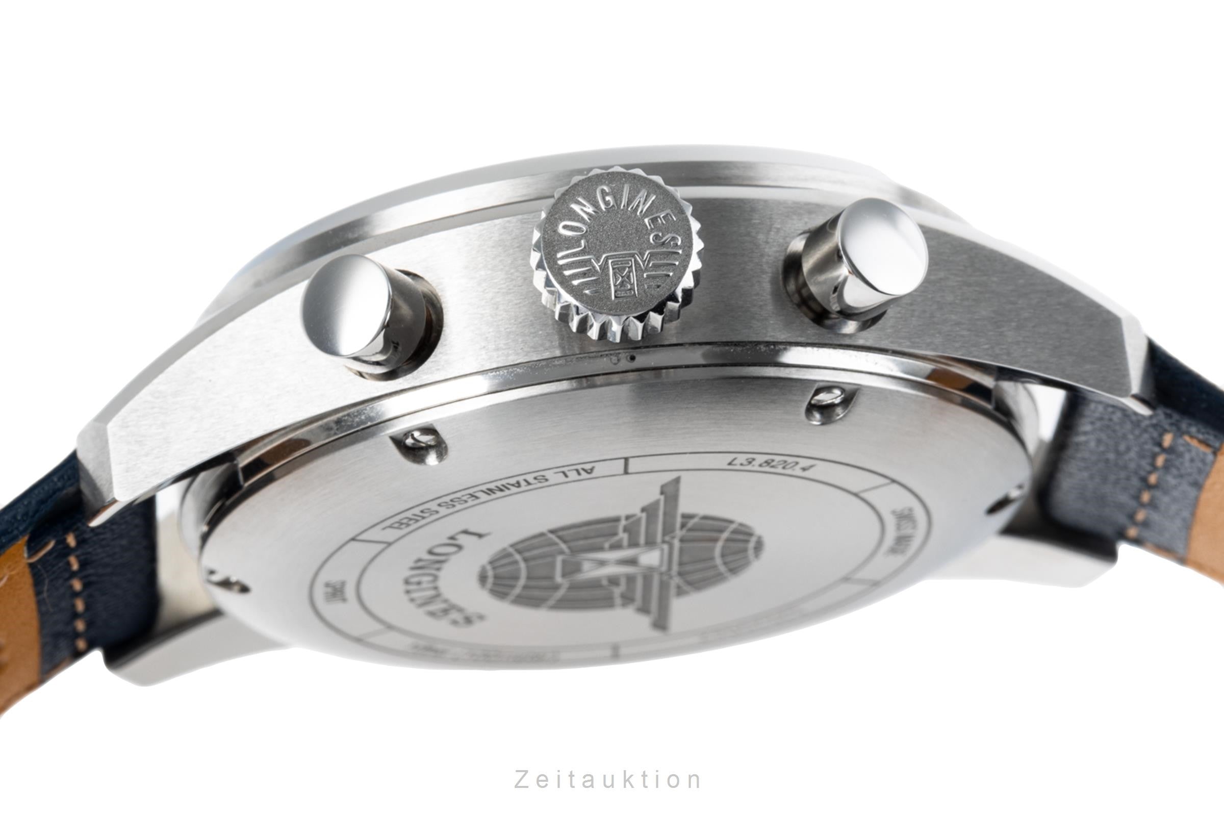 Longines Spirit cronógrafo acero automático reloj para caballeros L3.820.4.93.0, L3.820.4 LP: 2900EUR  [2206242]