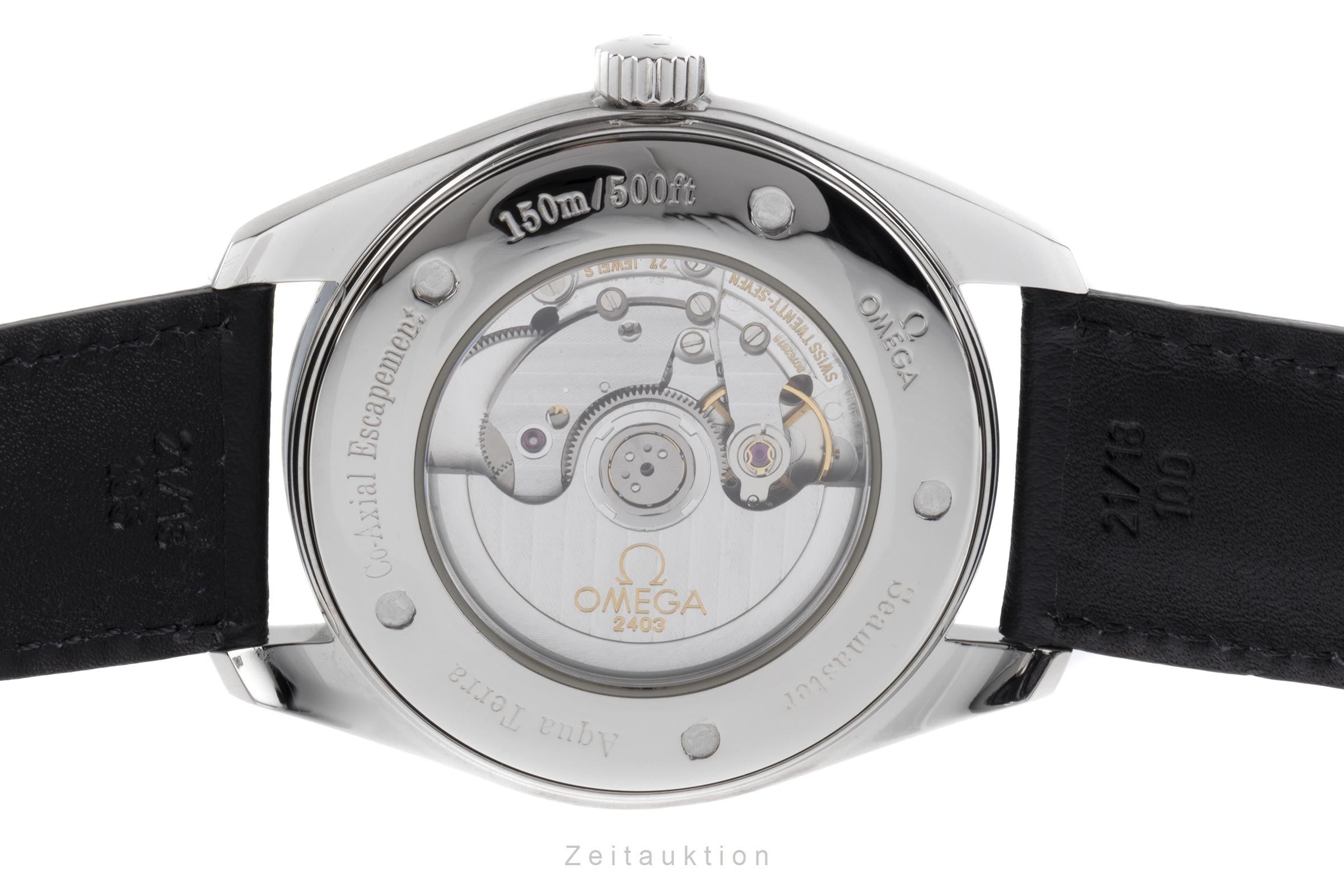 Omega Railmaster acero automático reloj para caballeros 2502.52.00 LP: 6000EUR  [2206340]