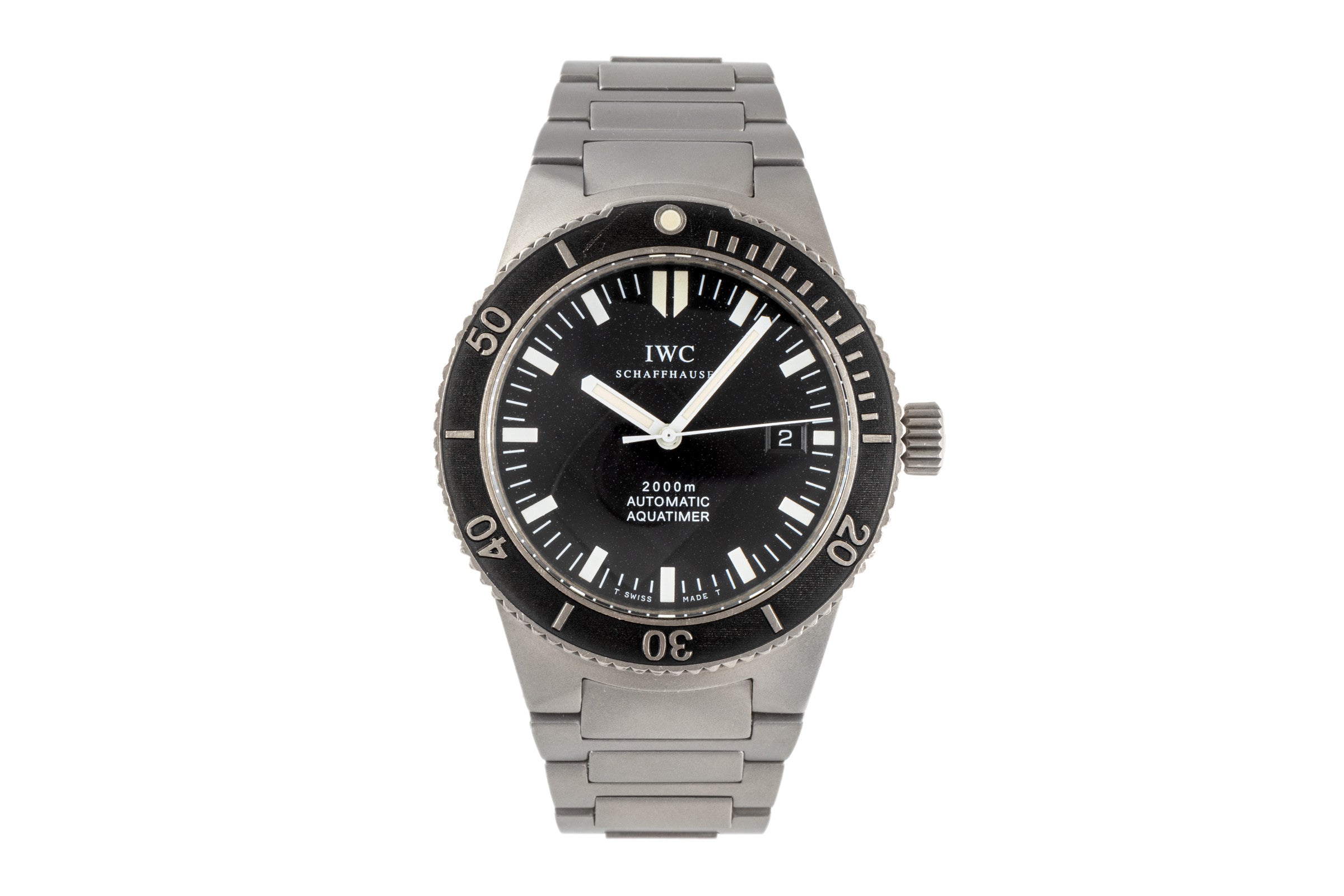 IWC Aquatimer titane  automatique montre pour hommes 3536 LP: 7300EUR  [2206365]