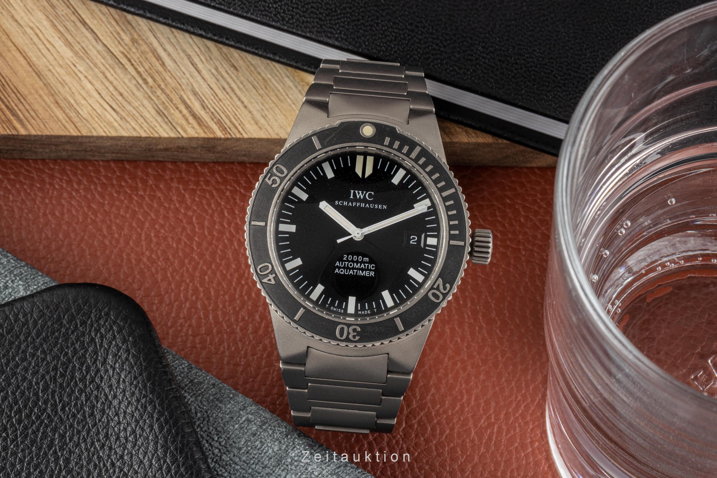 IWC Aquatimer titane  automatique montre pour hommes 3536 LP: 7300EUR  [2206365]