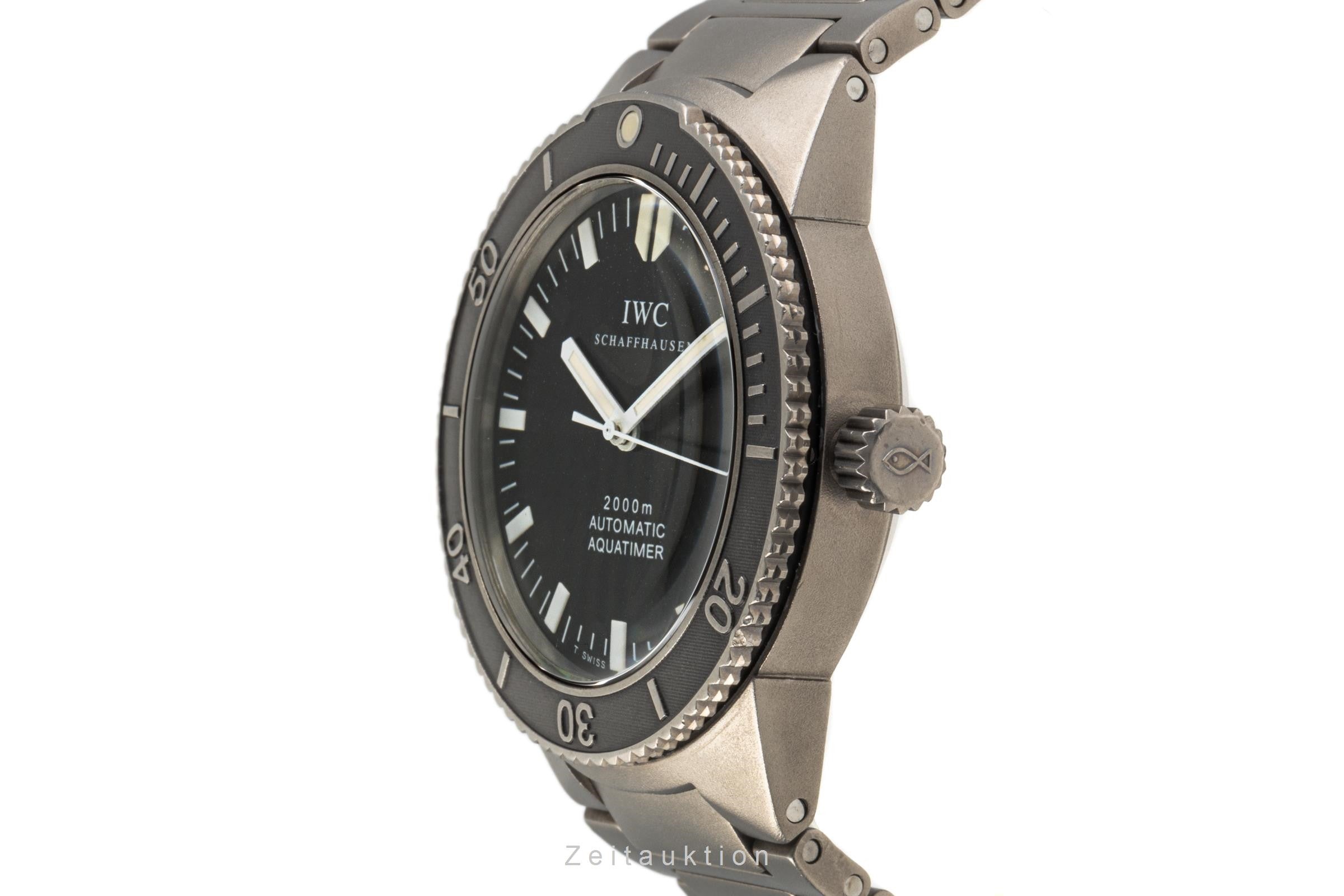 IWC Aquatimer titane  automatique montre pour hommes 3536 LP: 7300EUR  [2206365]