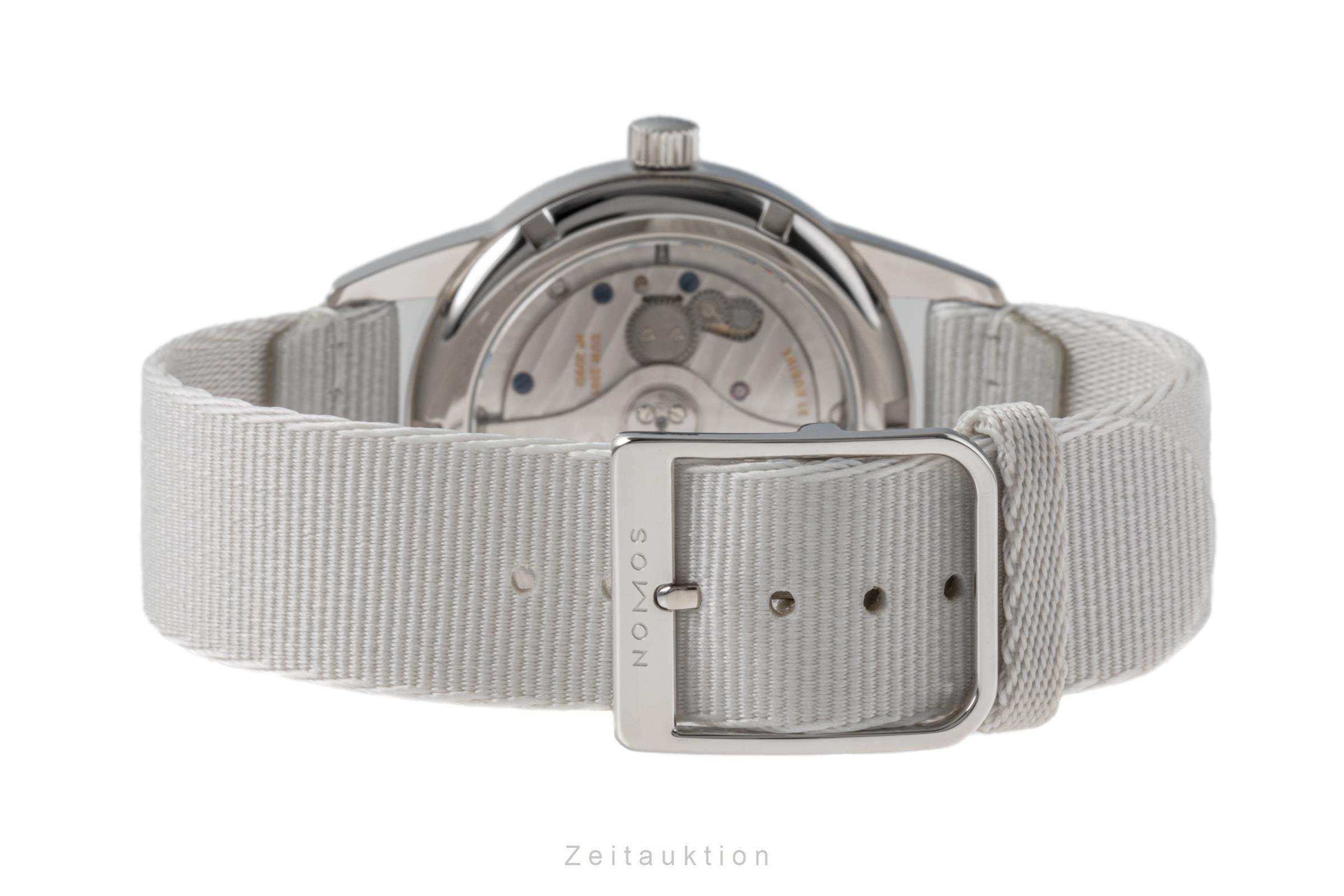 Nomos Club Neomatik 37 Signalblau Edelstahl Automatik Blau Ref. 742 NP: 2500,- € [2206380]