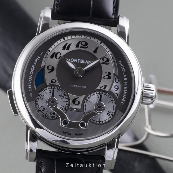 Montblanc Nicolas Rieussec chronographe acier automatique montre pour hommes 7138  [2206385]