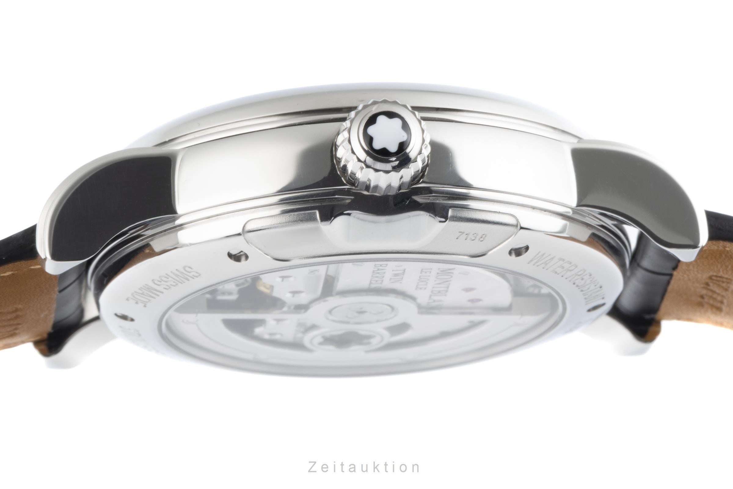 Montblanc Nicolas Rieussec chronographe acier automatique montre pour hommes 7138  [2206385]