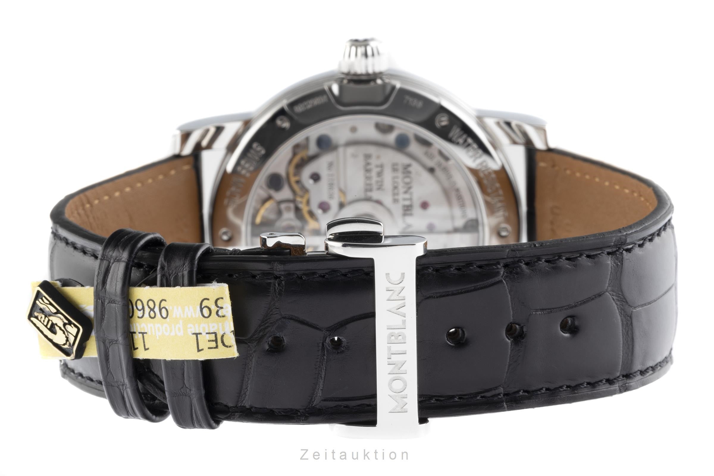 Montblanc Nicolas Rieussec chronographe acier automatique montre pour hommes 7138  [2206385]