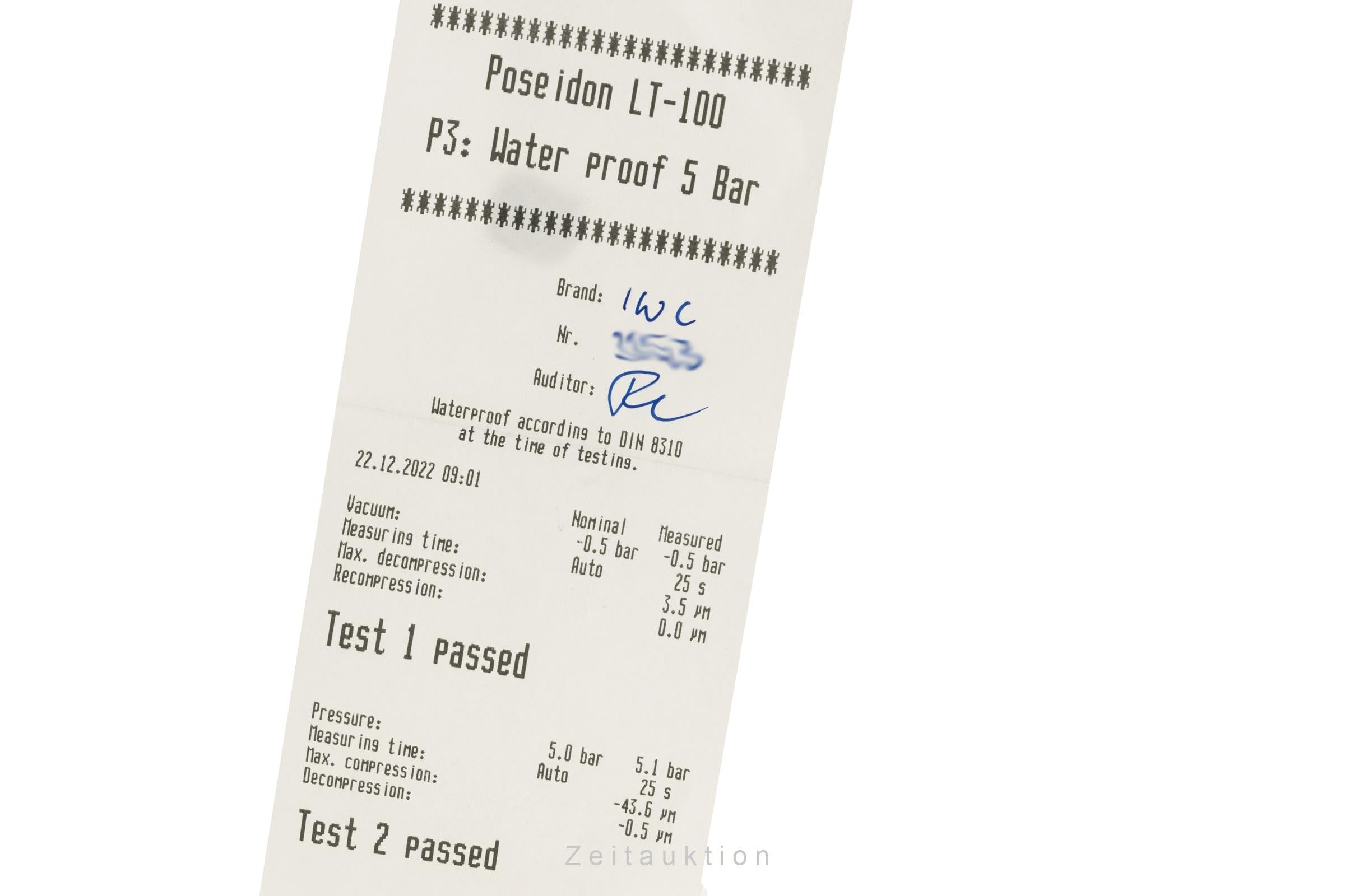 IWC Mark XV steel automatic men's watch 3253  [2206415]