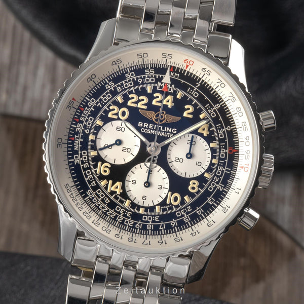 Breitling Navitimer Cosmonaute chronographe acier à remontage manuel montre pour hommes A12023.1 LP: 10550EUR  [2206489]