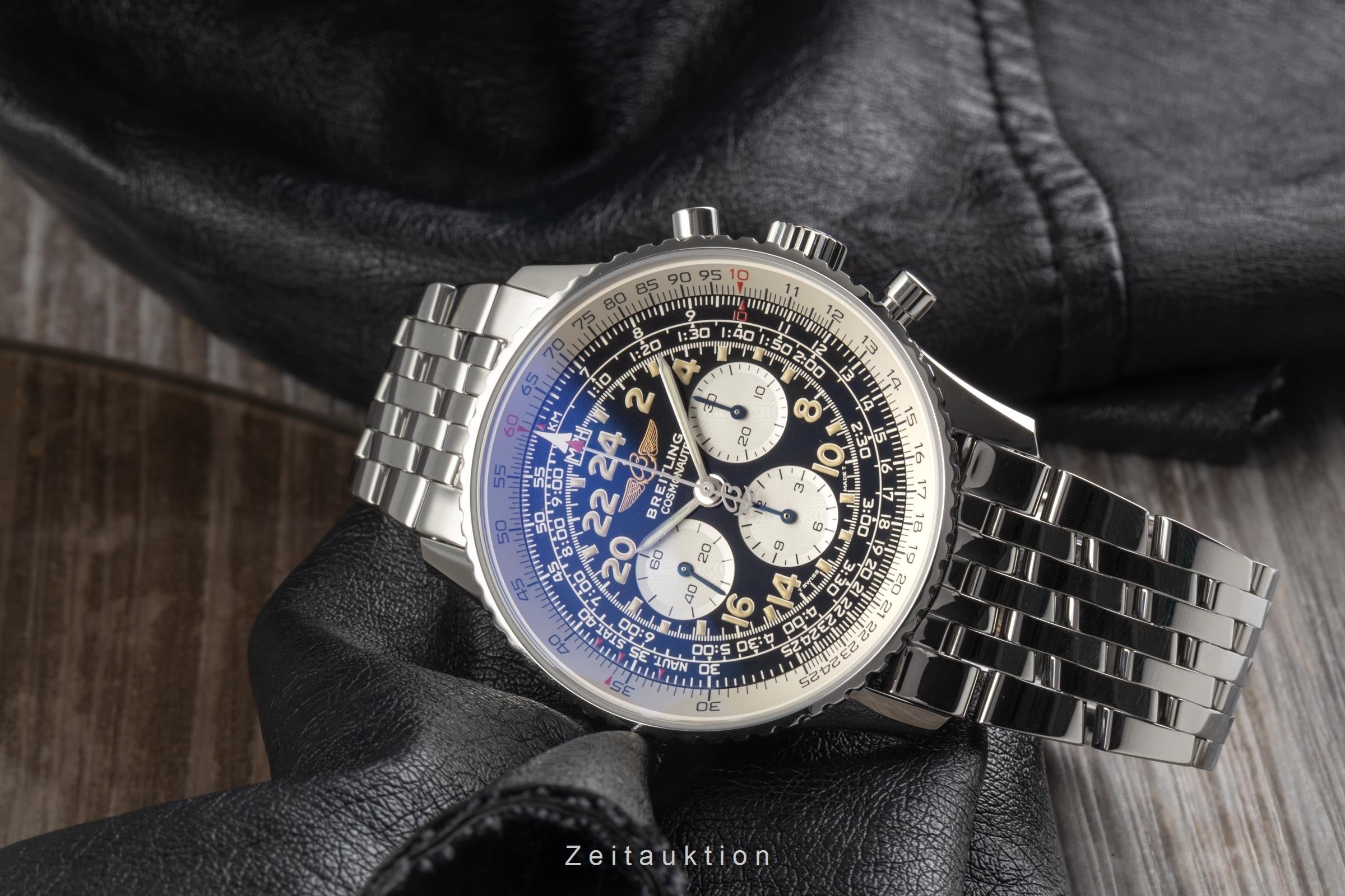 Breitling Navitimer Cosmonaute chronographe acier à remontage manuel montre pour hommes A12023.1 LP: 10550EUR  [2206489]