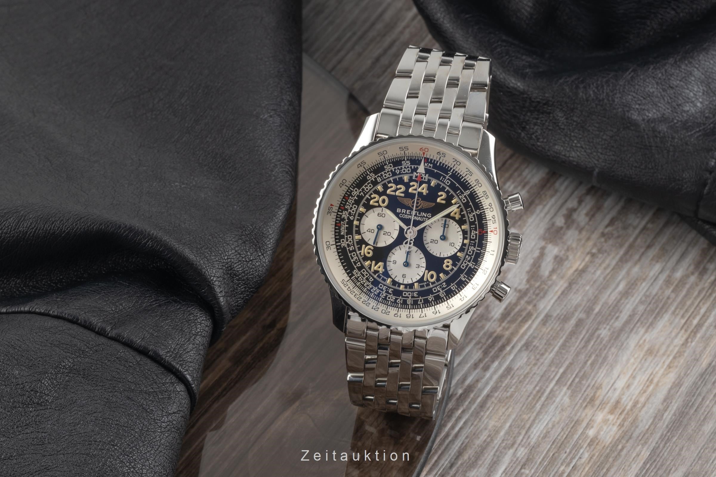 Breitling Navitimer Cosmonaute chronographe acier à remontage manuel montre pour hommes A12023.1 LP: 10550EUR  [2206489]
