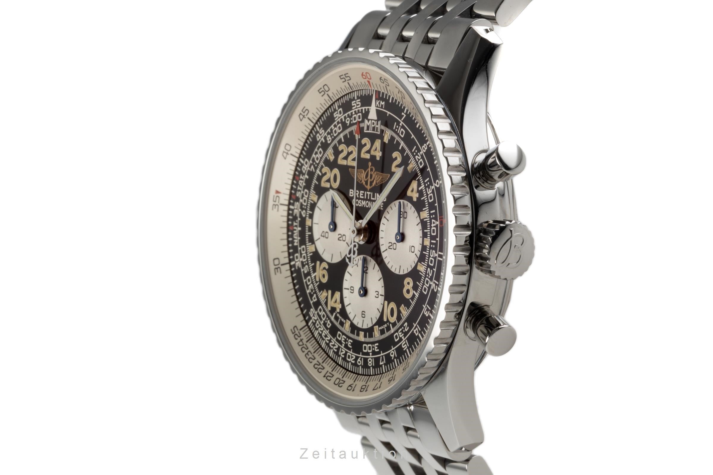 Breitling Navitimer Cosmonaute chronographe acier à remontage manuel montre pour hommes A12023.1 LP: 10550EUR  [2206489]