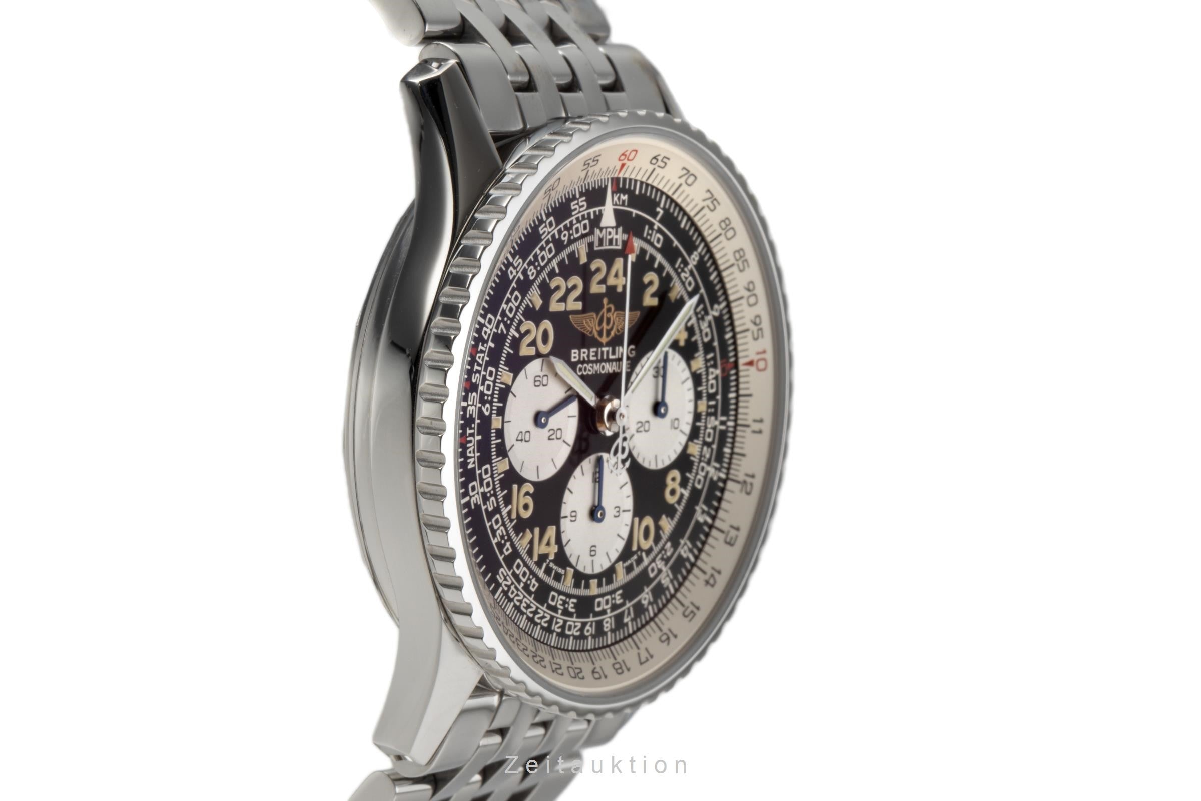 Breitling Navitimer Cosmonaute chronographe acier à remontage manuel montre pour hommes A12023.1 LP: 10550EUR  [2206489]