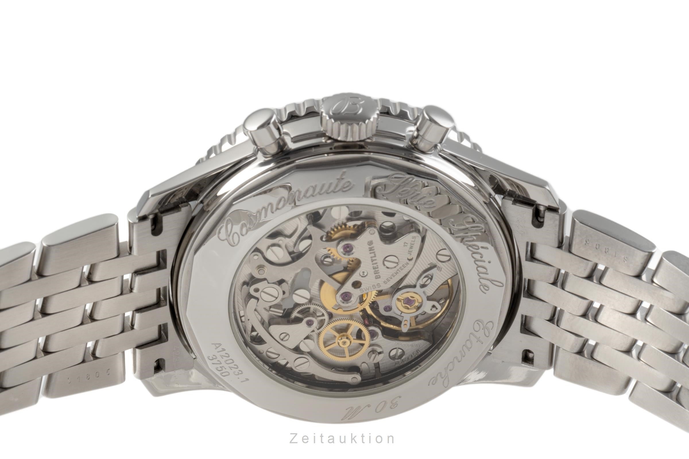 Breitling Navitimer Cosmonaute chronographe acier à remontage manuel montre pour hommes A12023.1 LP: 10550EUR  [2206489]