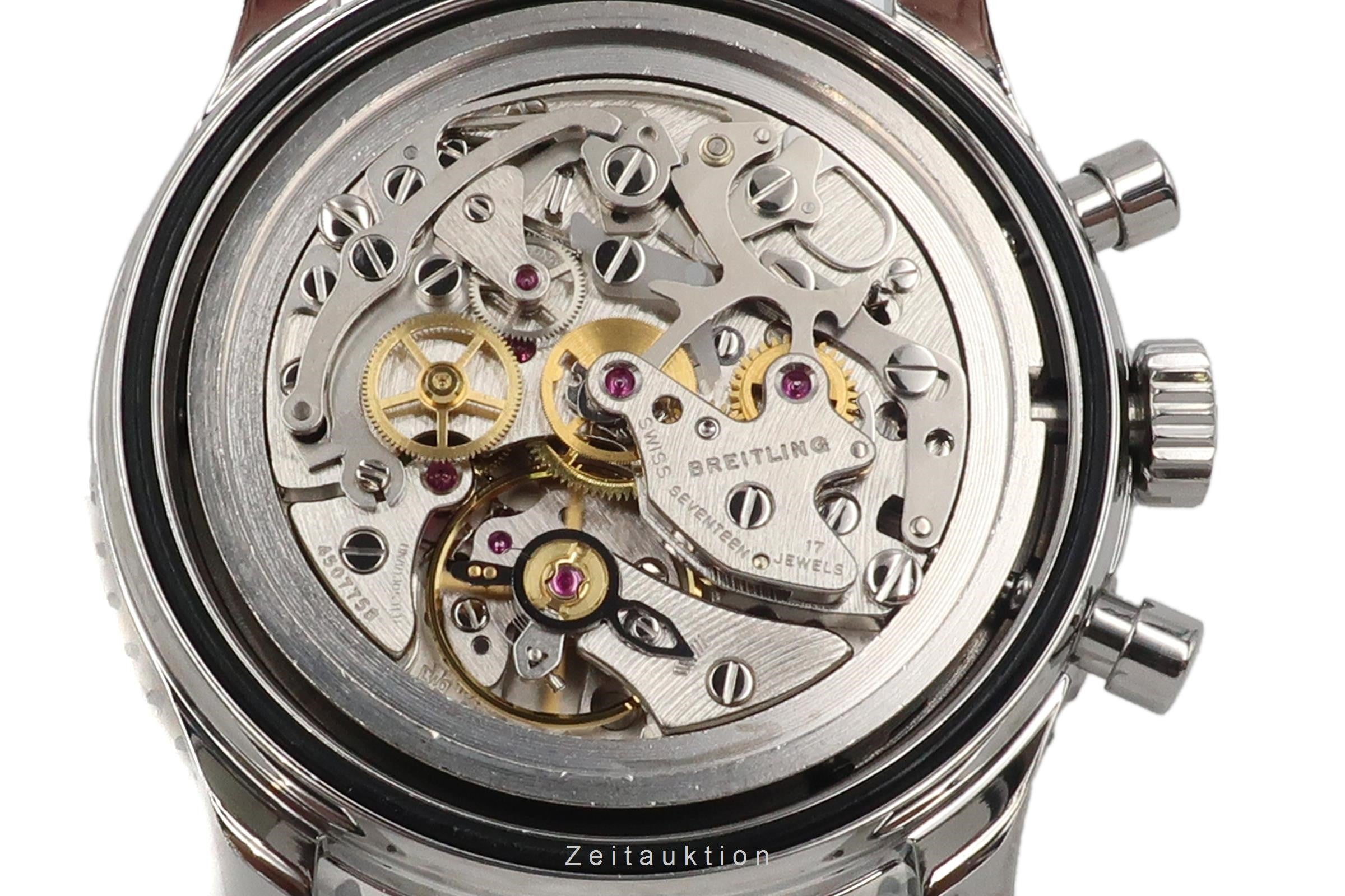 Breitling Navitimer Cosmonaute chronographe acier à remontage manuel montre pour hommes A12023.1 LP: 10550EUR  [2206489]