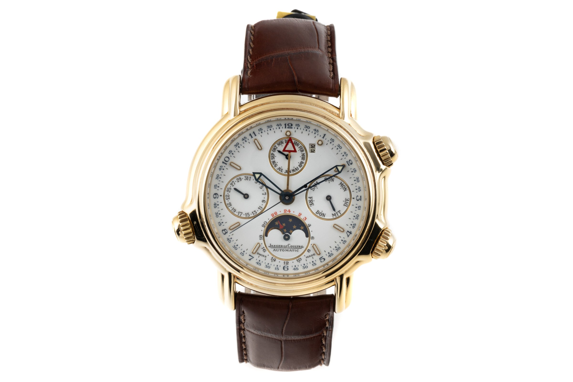 Jaeger LeCoultre Grand Réveil  18 ct gold automatic men's watch 180.1.99 LP: 42300EUR  [2206557]