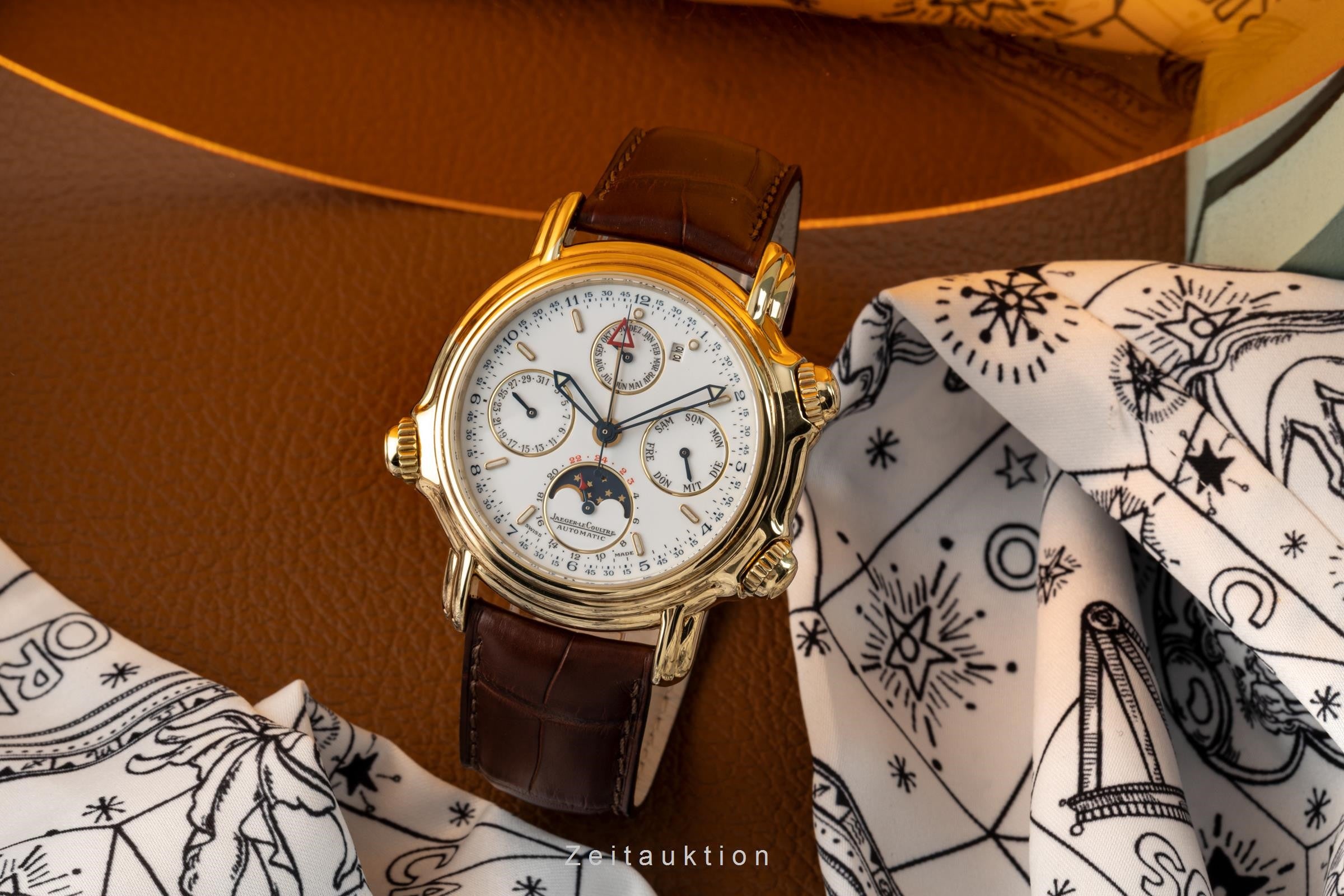 Jaeger LeCoultre Grand Réveil  18 ct gold automatic men's watch 180.1.99 LP: 42300EUR  [2206557]