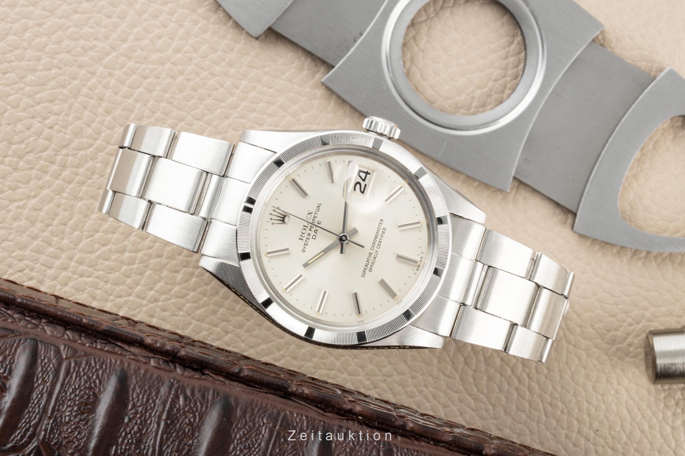 Rolex Date acier automatique montre pour hommes 1501 Vintage  [2206586]