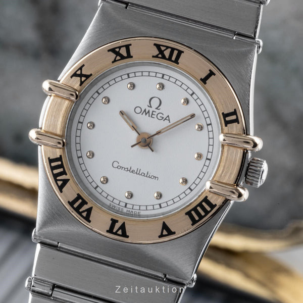 Omega Constellation steel / gold quartz women's watch 795.1076 LP: 3000EUR  [2206615]