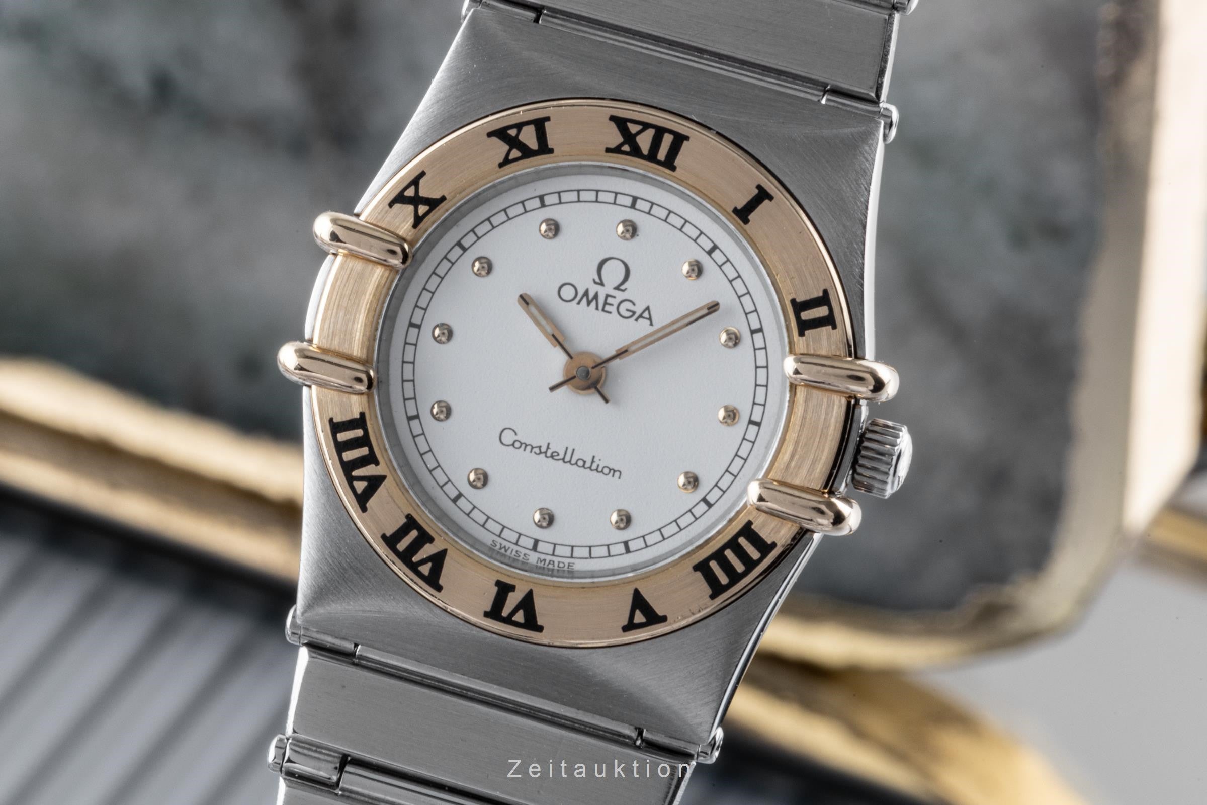 Omega Constellation steel / gold quartz women's watch 795.1076 LP: 3000EUR  [2206615]