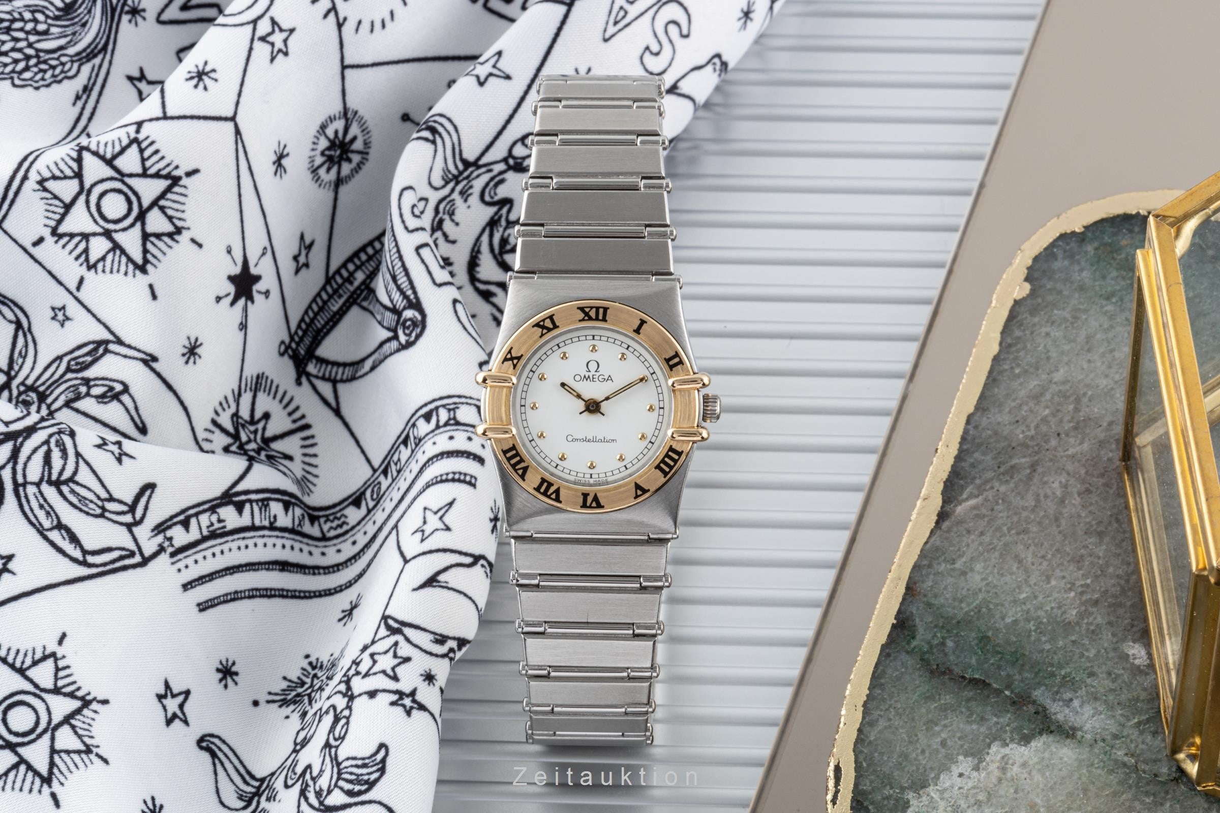 Omega Constellation steel / gold quartz women's watch 795.1076 LP: 3000EUR  [2206615]