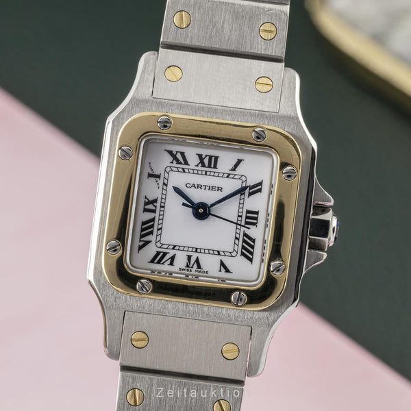 Cartier Santos acier / or  automatique montre pour femmes 0902  [2206683]