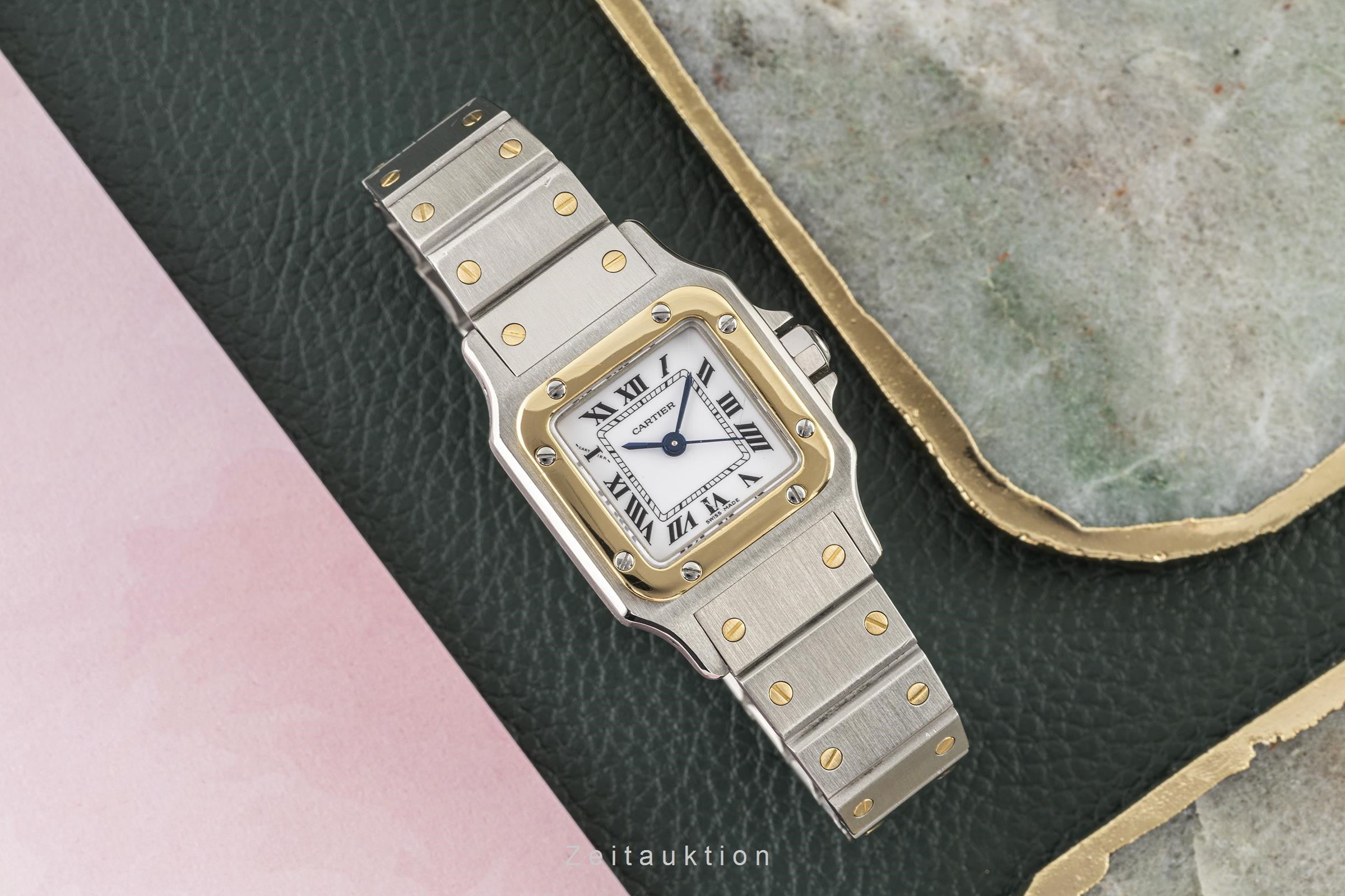 Cartier Santos acier / or  automatique montre pour femmes 0902  [2206683]