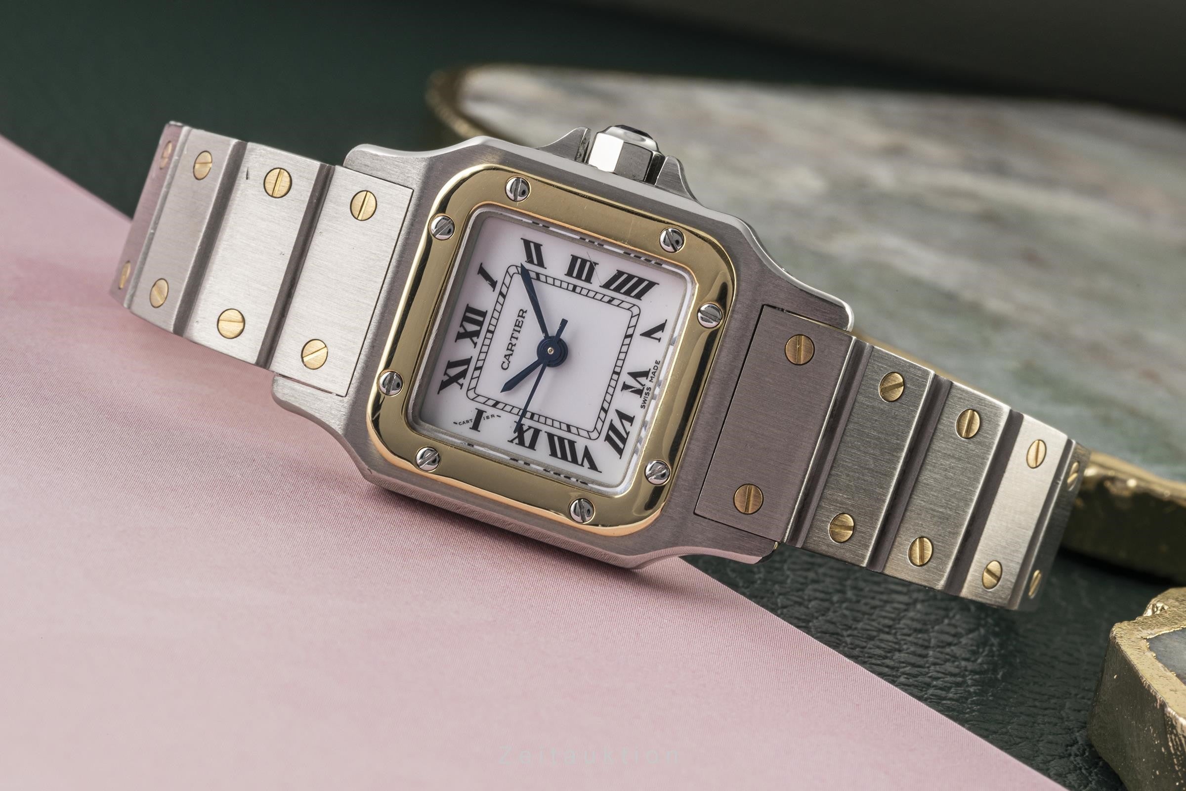 Cartier Santos acier / or  automatique montre pour femmes 0902  [2206683]