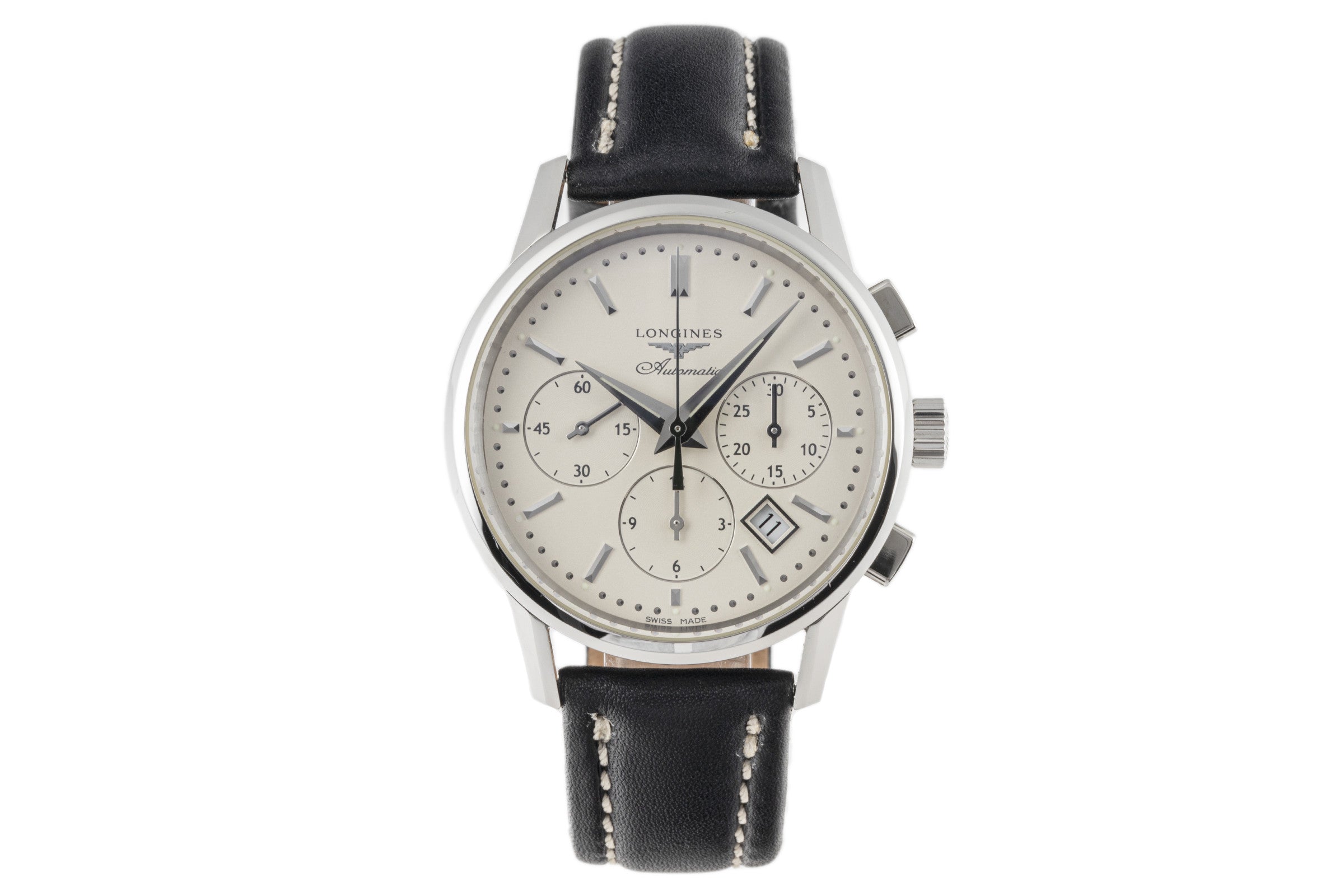 Longines Column-Wheel chronograph steel automatic men's watch L2.749.4  [2206693]
