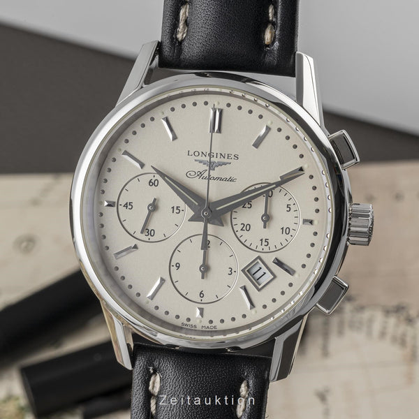 Longines Column-Wheel chronograph steel automatic men's watch L2.749.4  [2206693]