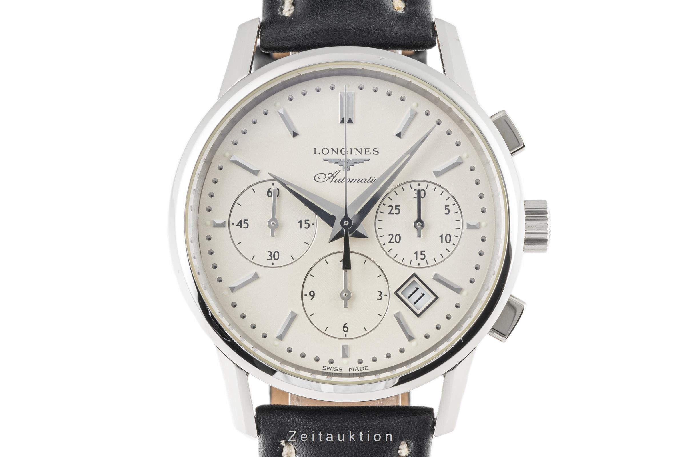 Longines Column-Wheel chronograph steel automatic men's watch L2.749.4  [2206693]