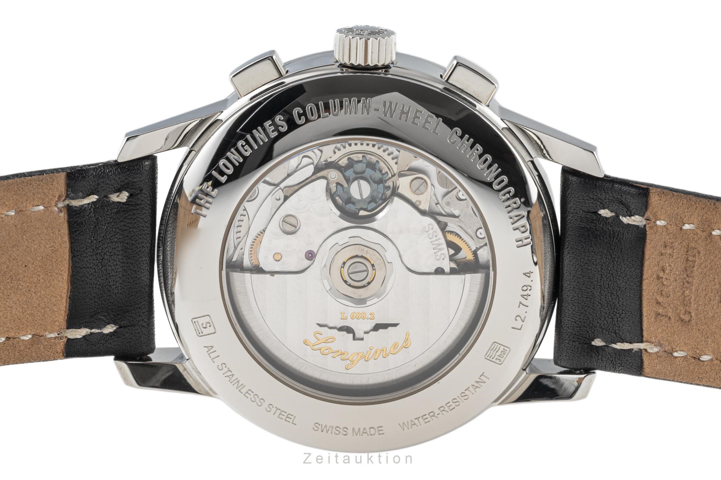 Longines Column-Wheel chronograph steel automatic men's watch L2.749.4  [2206693]