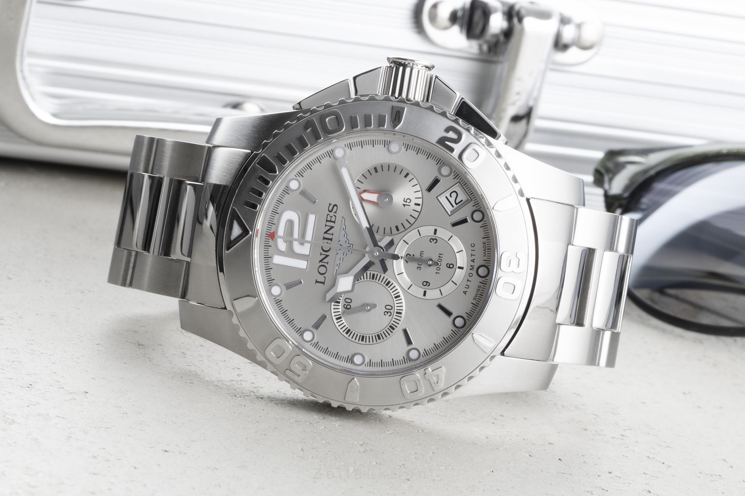 Longines Hydro Conquest chronograph steel automatic - Main Image