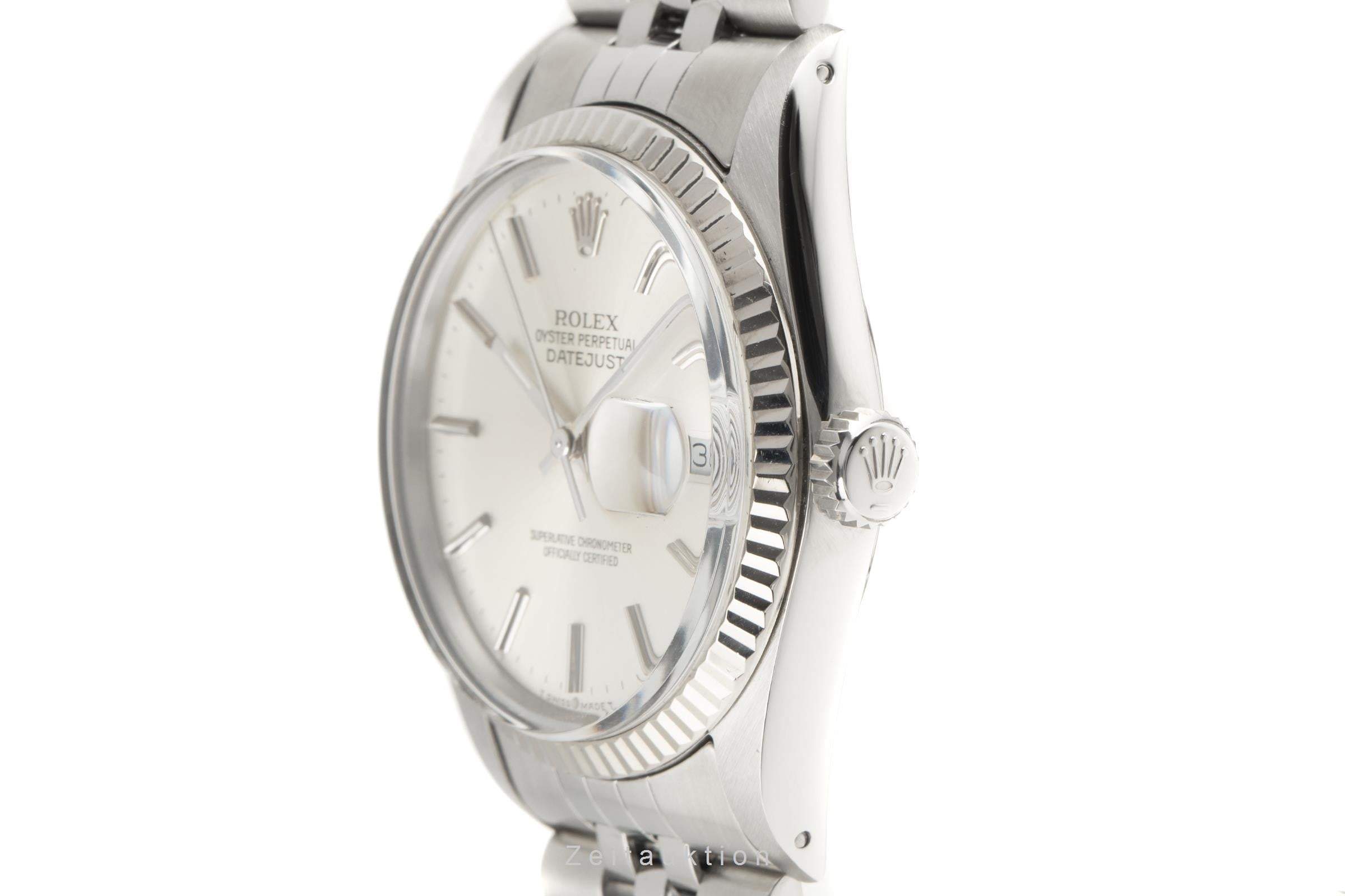 Rolex Datejust acciaio / oro bianco automatismo orologio da uomo 16014  [2206716]