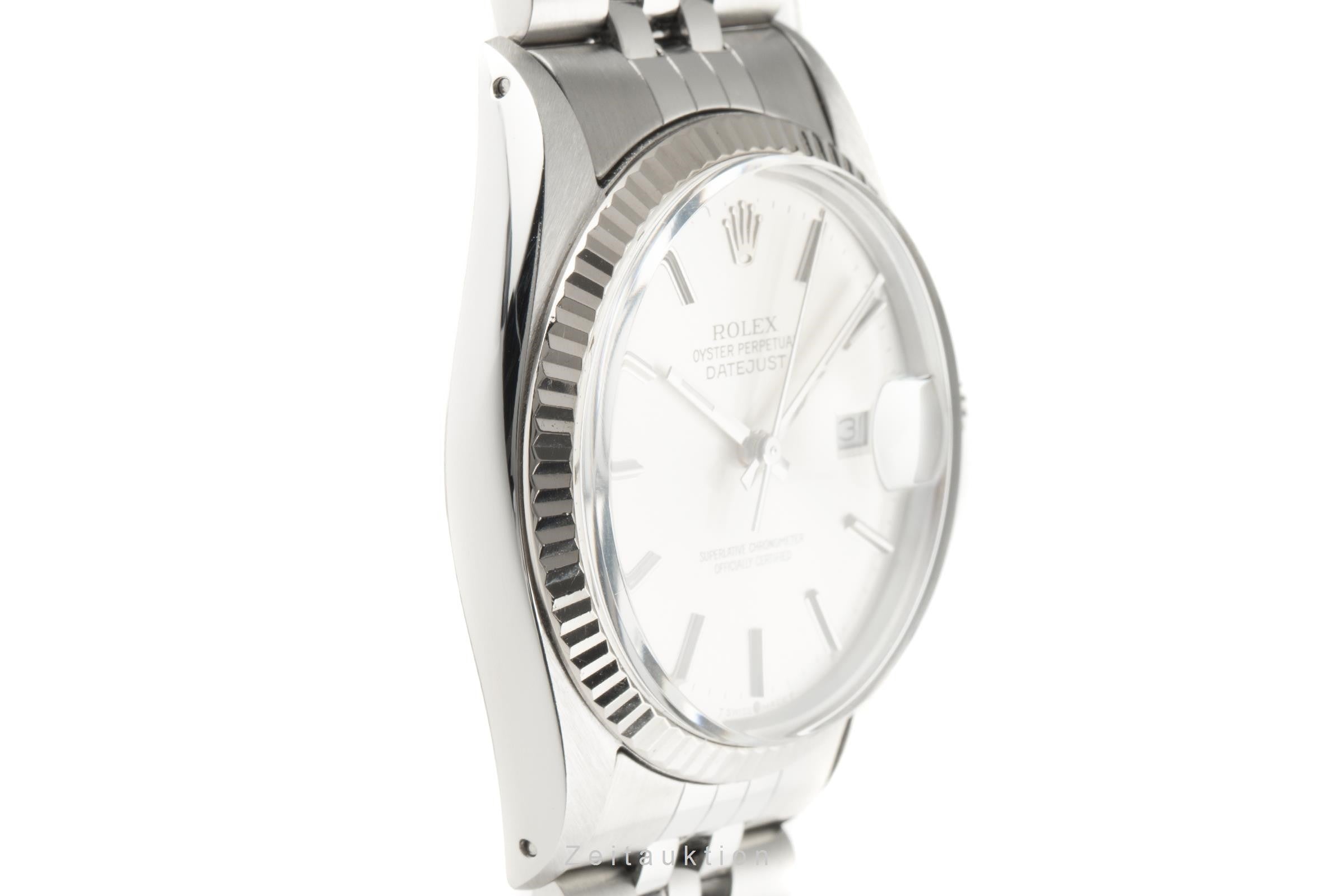 Rolex Datejust acciaio / oro bianco automatismo orologio da uomo 16014  [2206716]