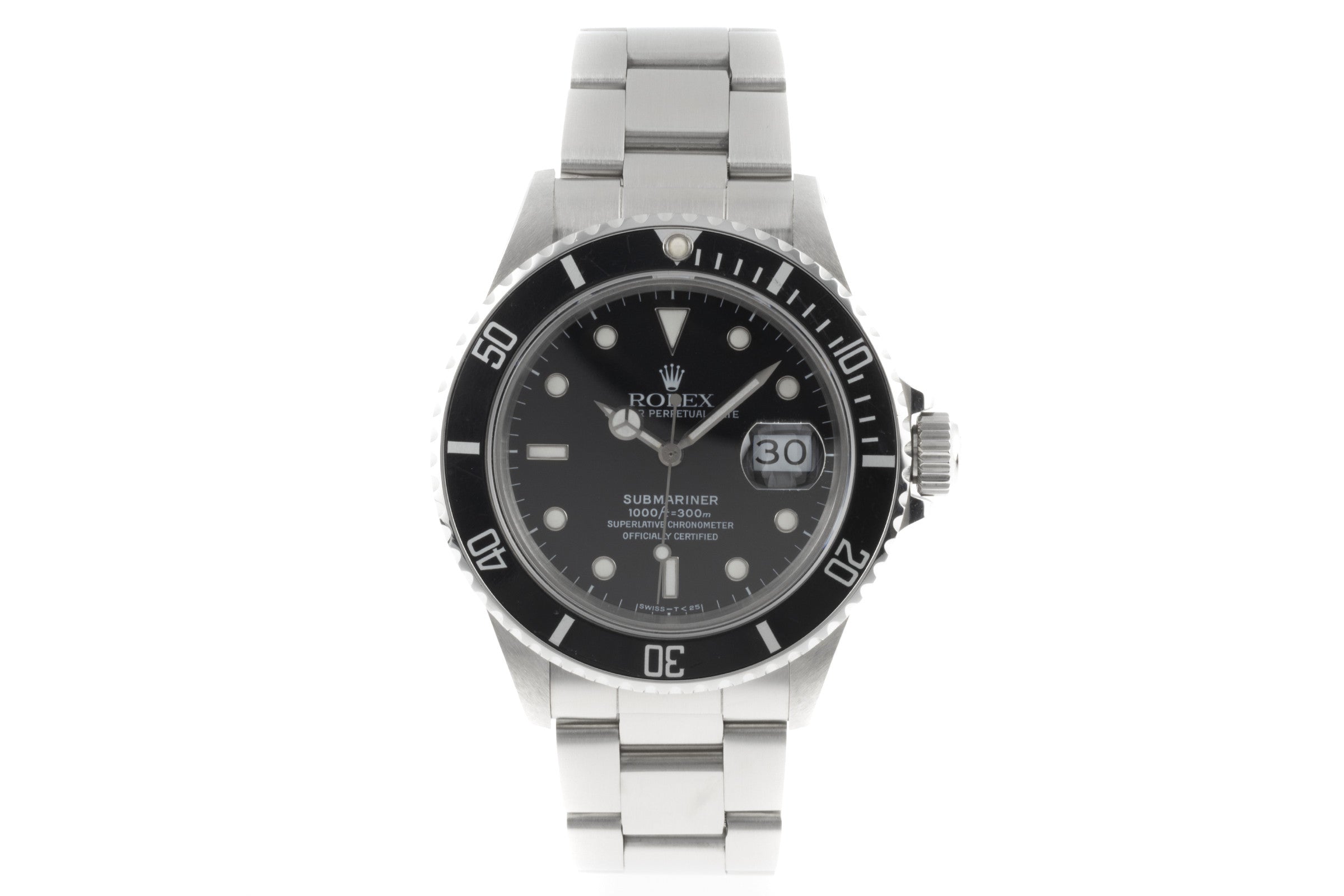 Rolex Submariner acier automatique montre pour hommes 168000  [2206723]