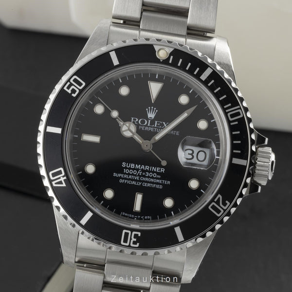 Rolex Submariner acier automatique montre pour hommes 168000  [2206723]