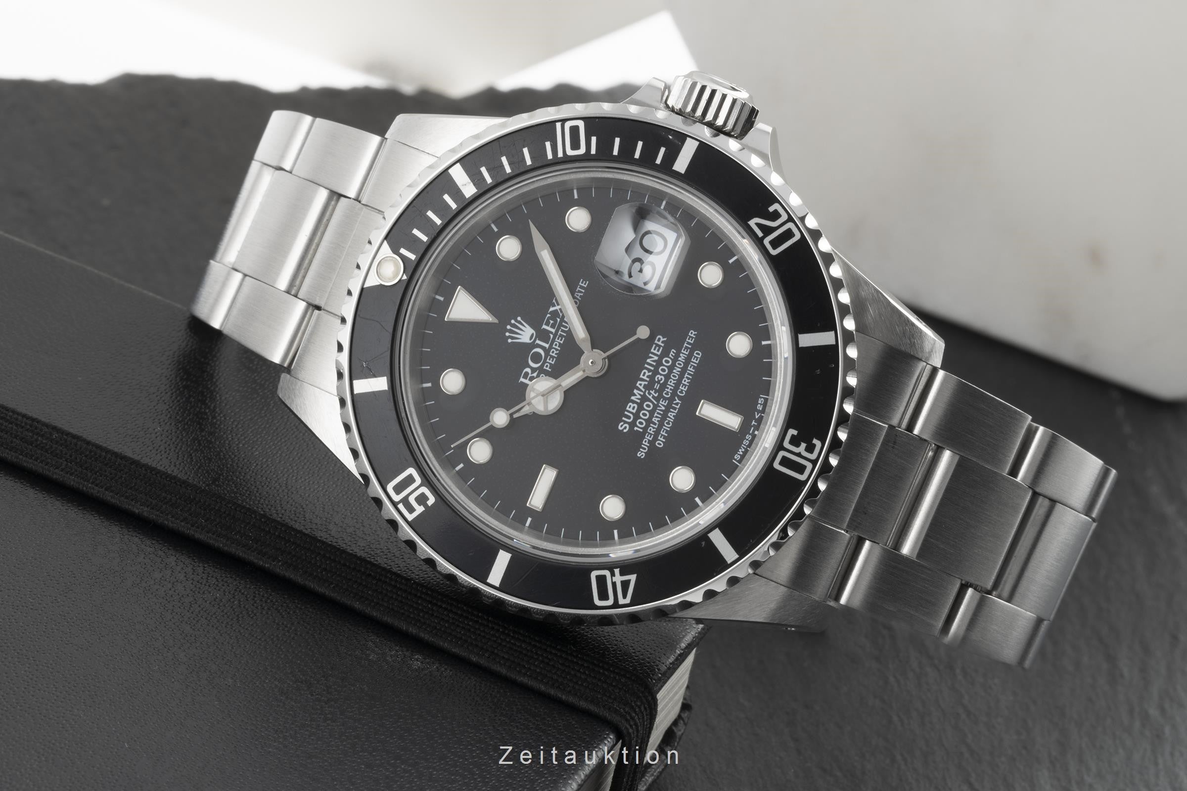 Rolex Submariner acier automatique montre pour hommes 168000  [2206723]