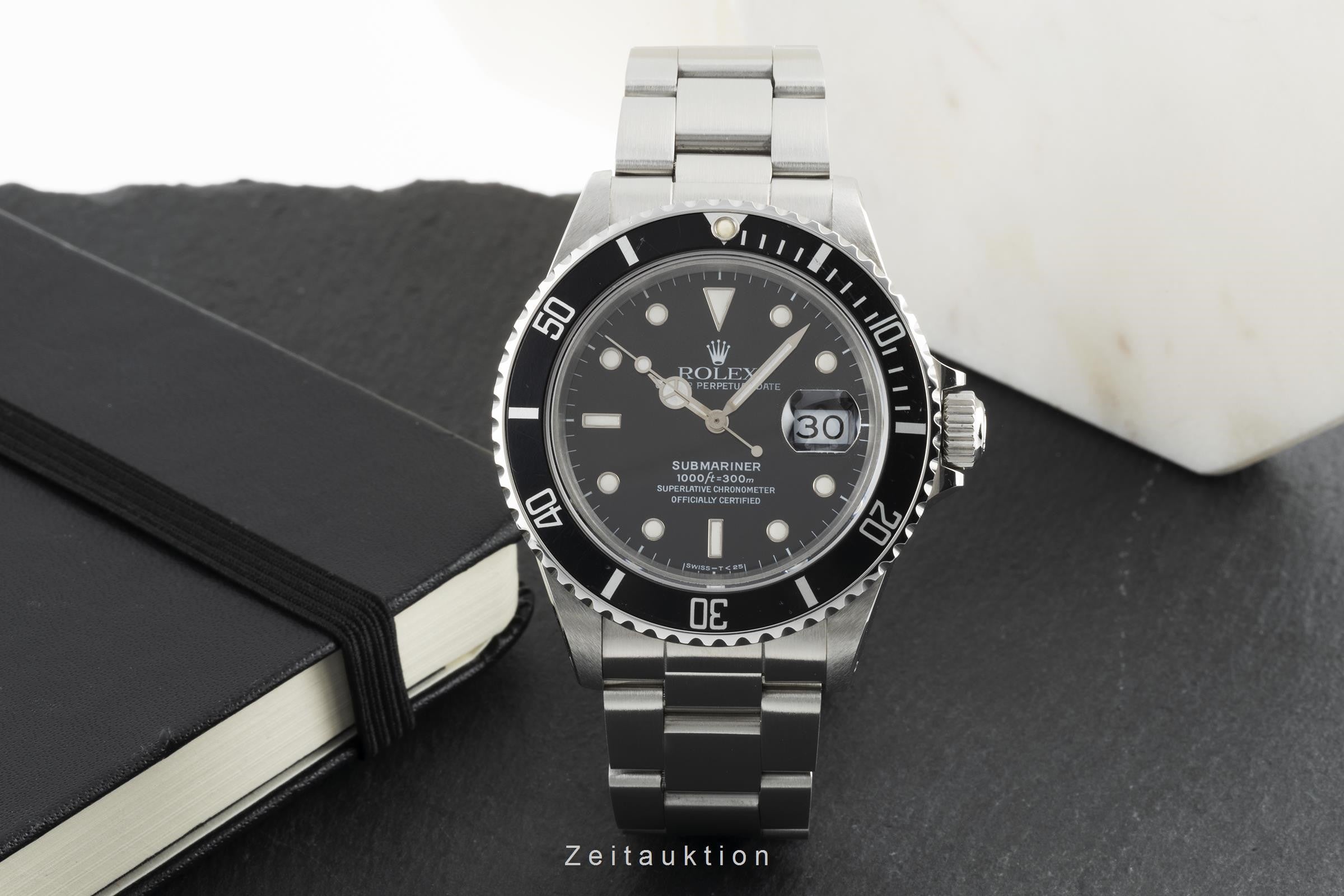 Rolex Submariner acier automatique montre pour hommes 168000  [2206723]
