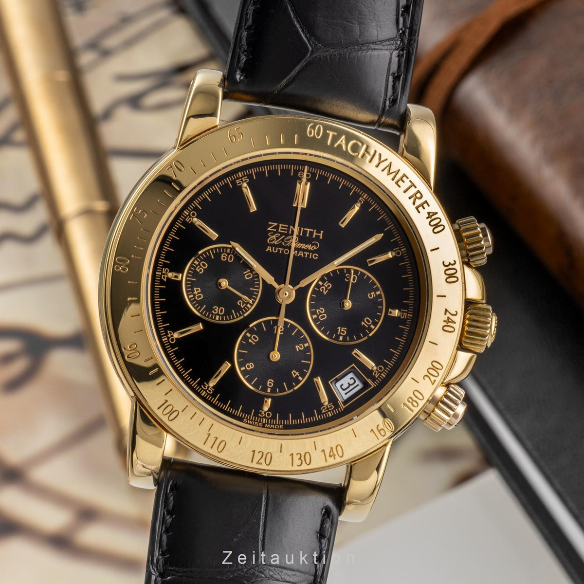 Zenith El Primero cronografo oro 18 ct automatismo 400 Ref