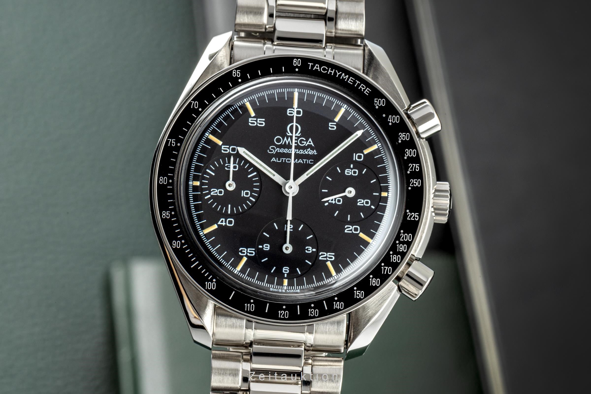 Omega Speedmaster chronograph steel automatic men's watch 175.0032.1, 175.0033.1, 3510.50.00  [2206761]