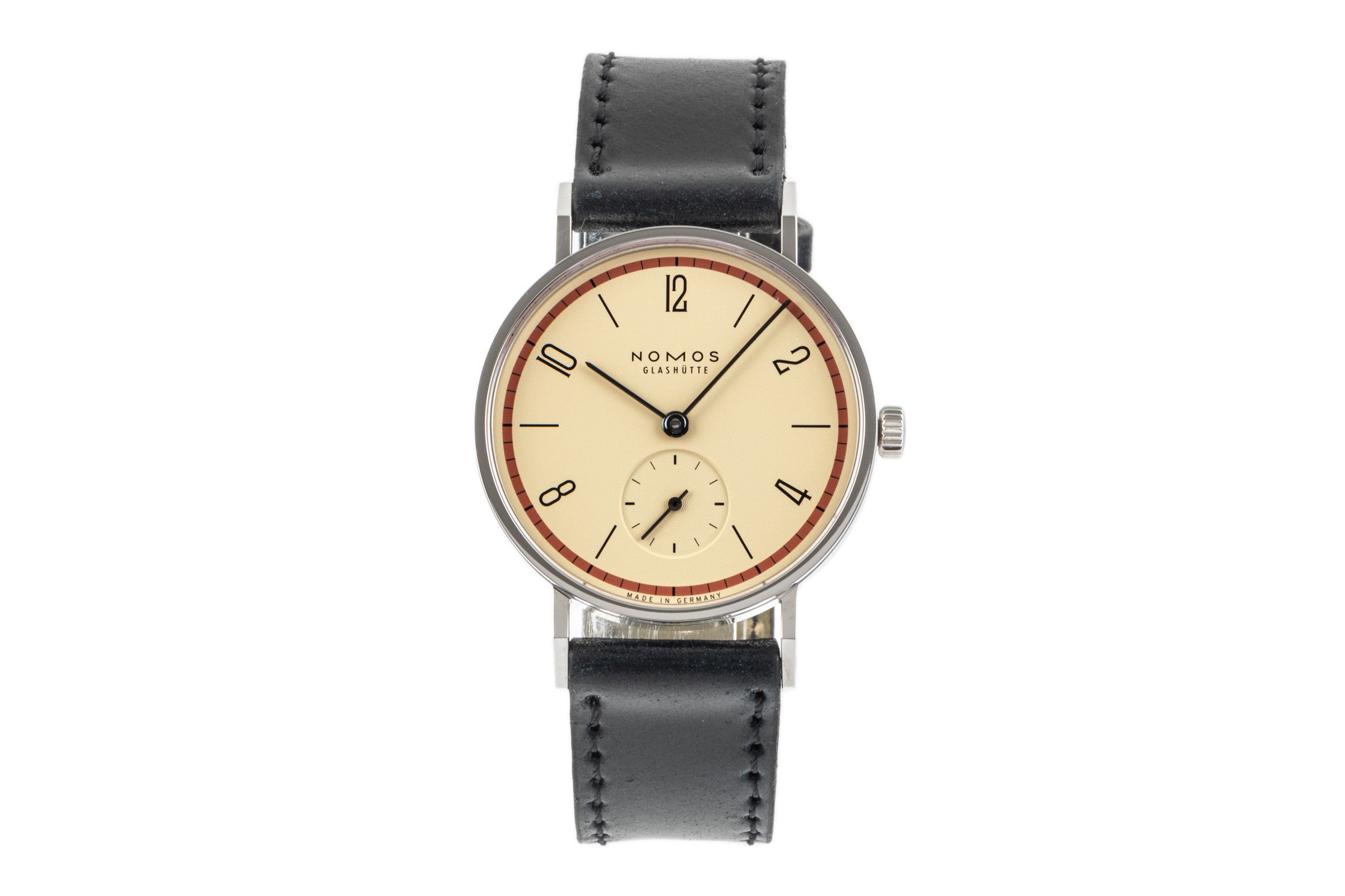 Nomos Tangente Rot "Ein Jahrhundert Bauhaus" 33 Handaufzug 122.S3 B&P Limitiert [2206807]
